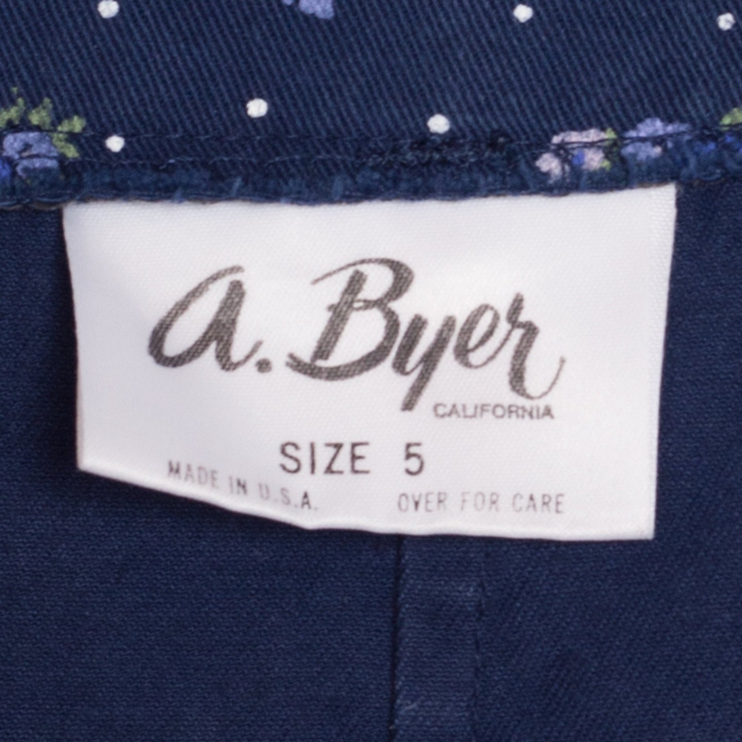 90s Blue Floral Mini Pencil Skirt - Extra Small, 24.5" | Vintage Navy Polka Dot High Waisted Miniskirt