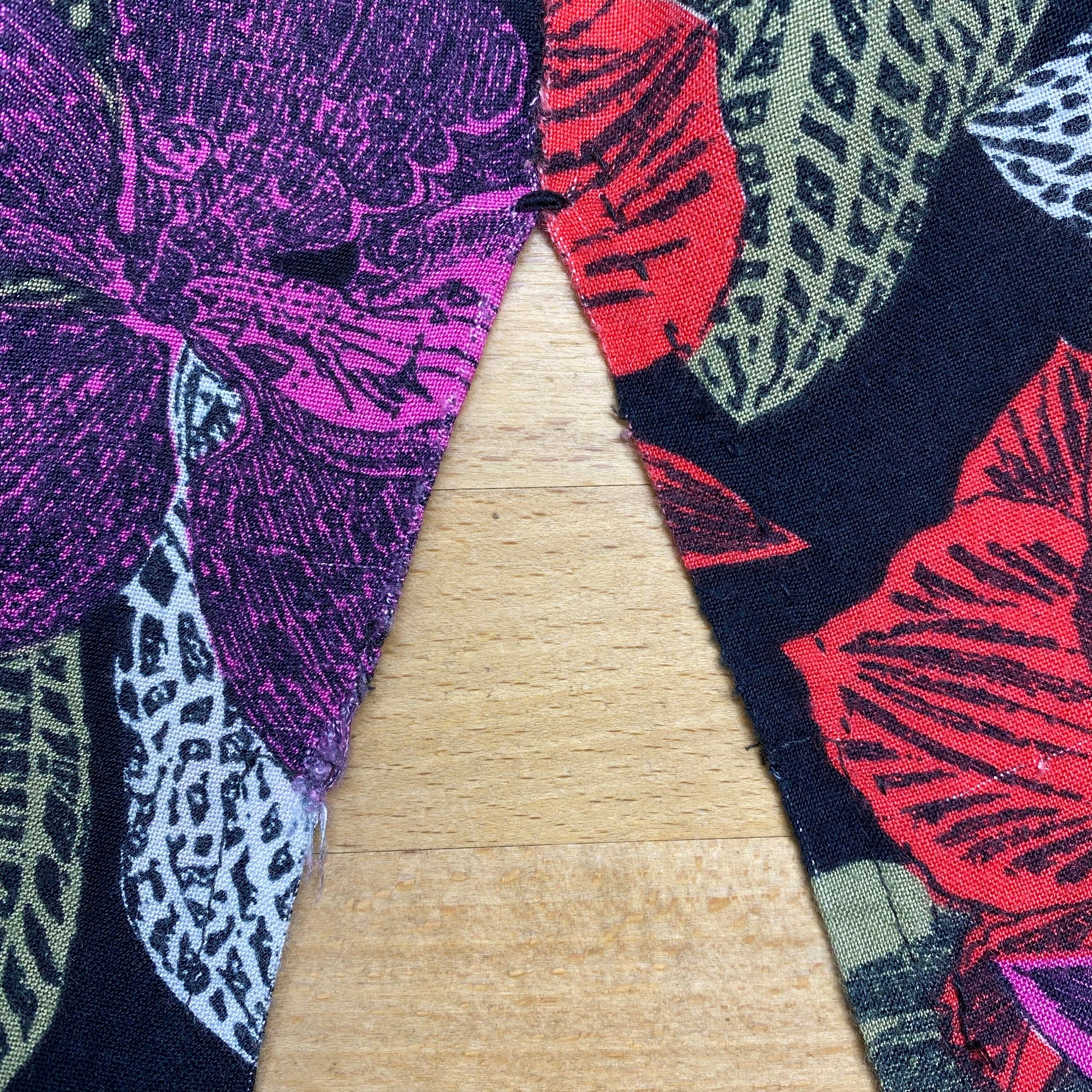90s Hawaiian Tropical Floral Mini Wrap Dress - Petite Small | Vintage Black Flower Print Front Tie Dress