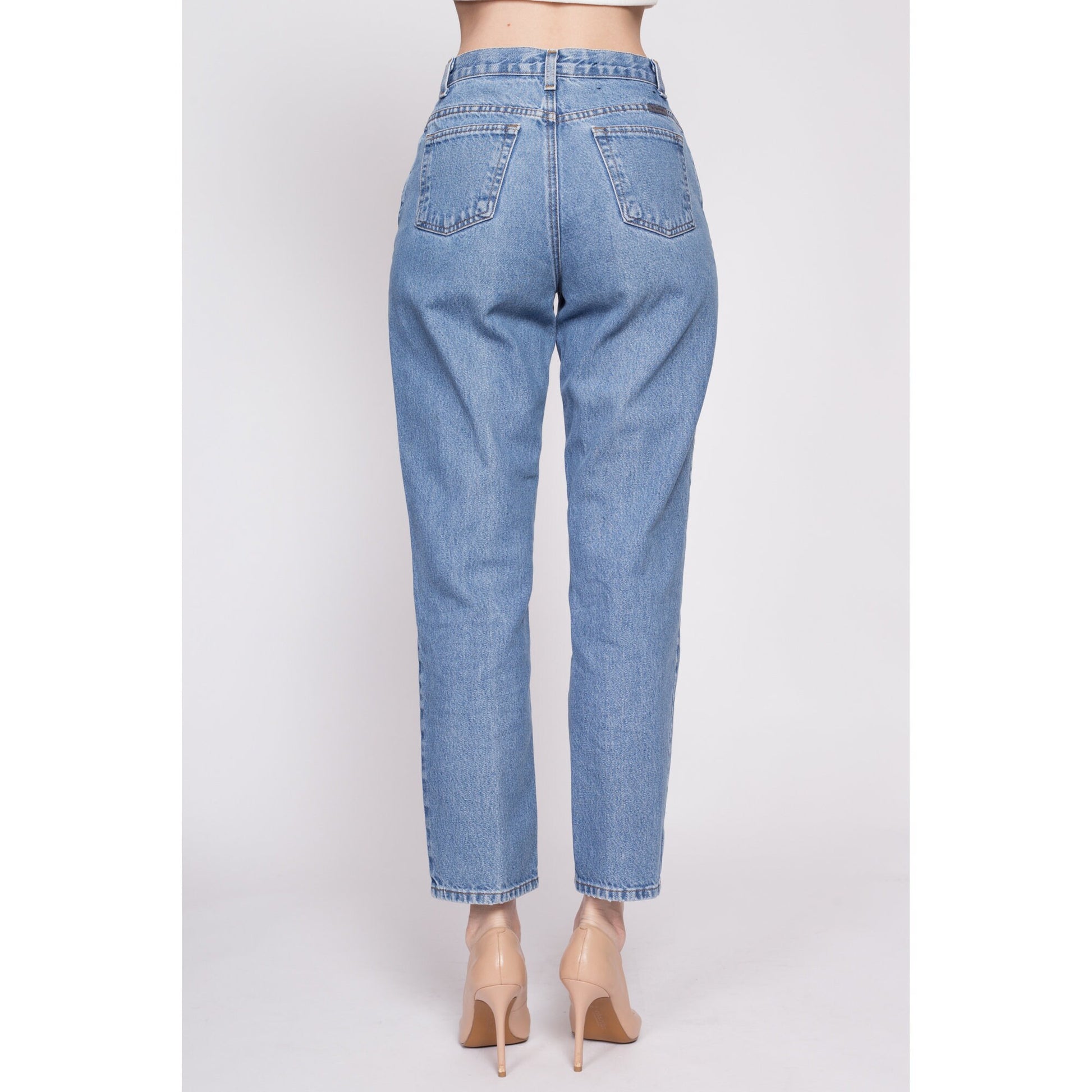 Vintage Liz Claiborne Mom Jeans - Petite Small, 27" | Y2K Denim Tapered Leg Mid High Rise Jeans
