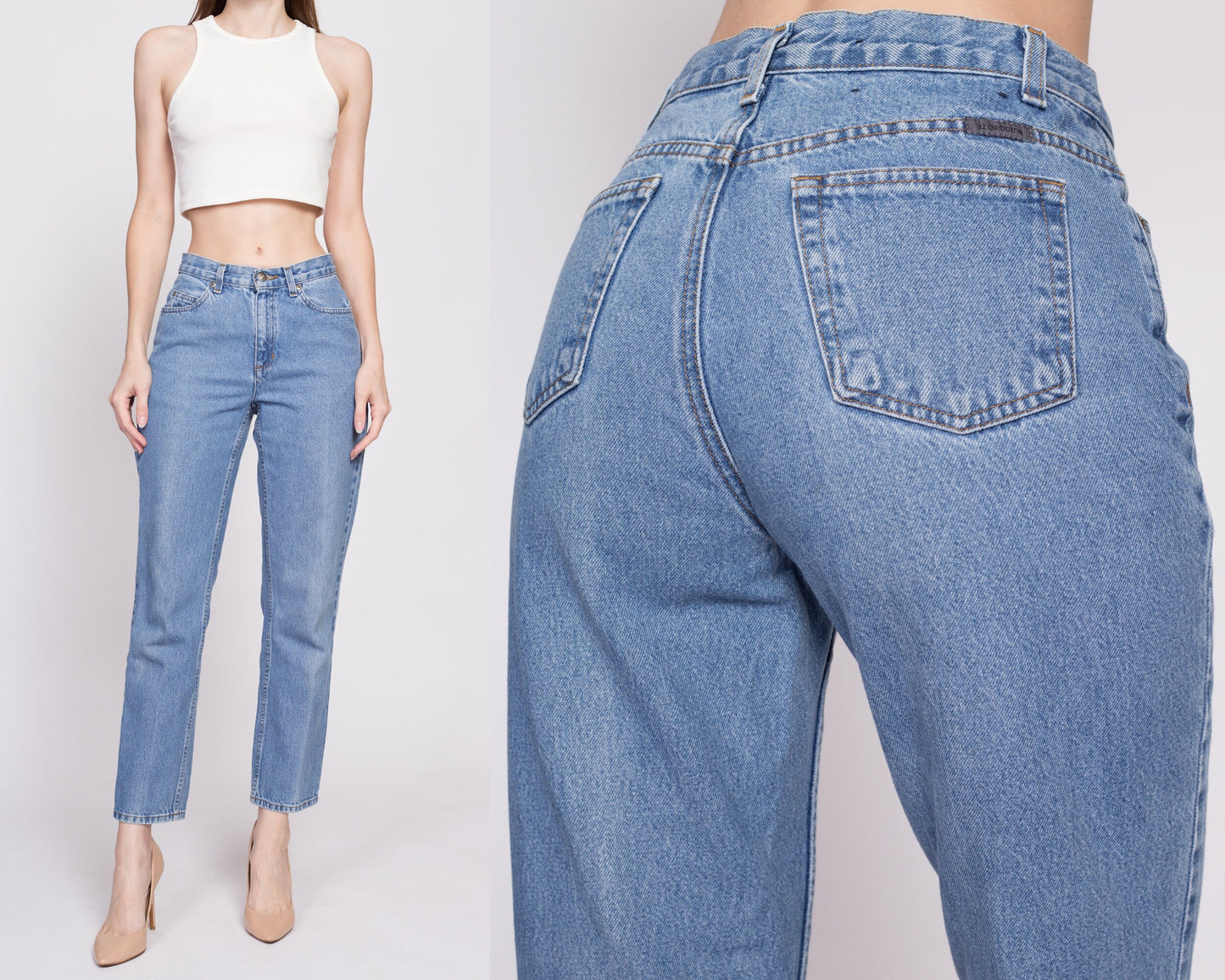 Vintage Liz Claiborne Mom Jeans - Petite Small, 27" | Y2K Denim Tapered Leg Mid High Rise Jeans