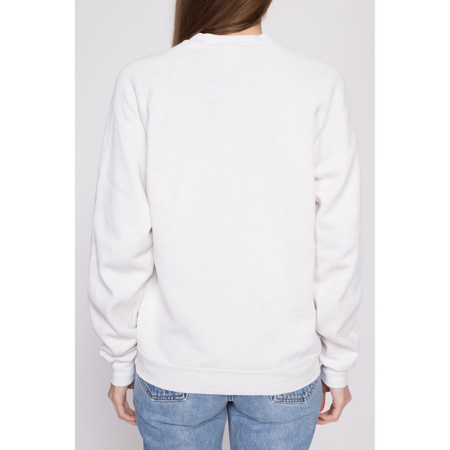 80s Hard Rock Cafe New York City Sweatshirt - Men's Medium, Women's Large | Vintage White Graphic Crewneck Tourist Pullover
