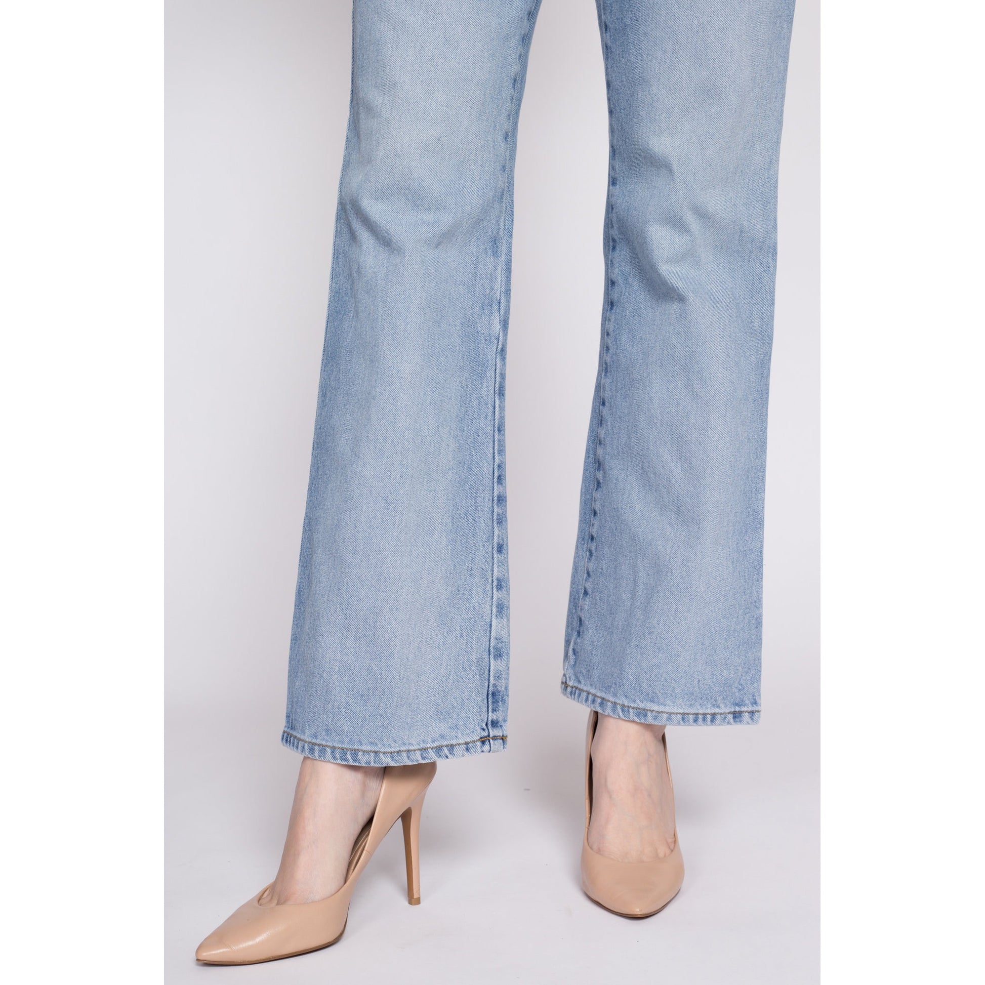 Y2K Mid Rise Flared Jeans - Medium | Vintage Light Wash Express Bleus Jeans