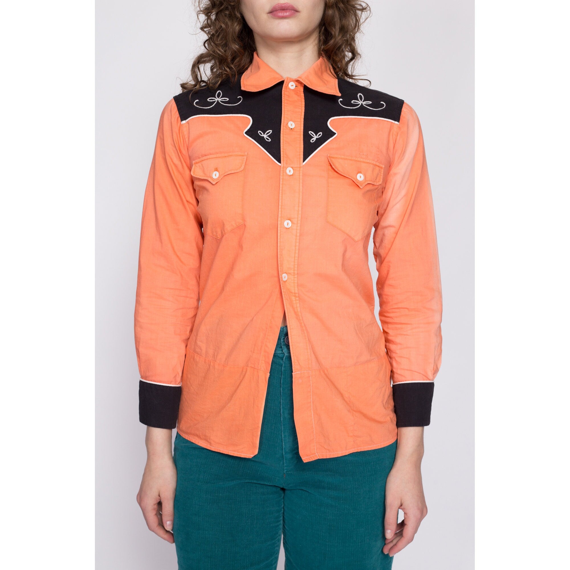 Faded orange best sale shirt