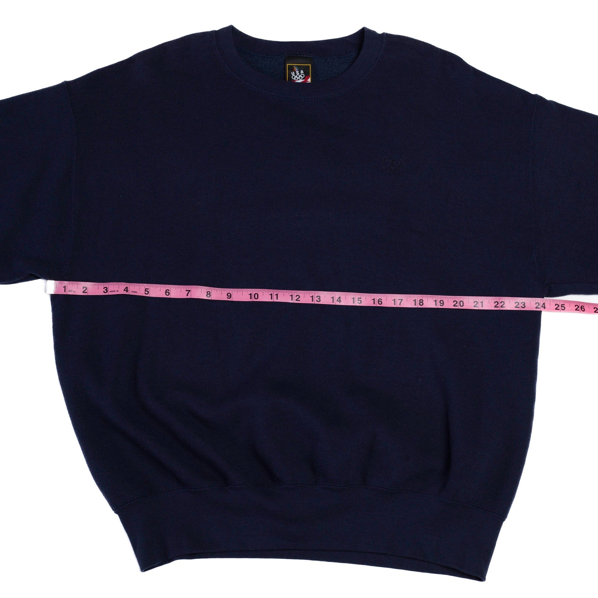 90s USA Olympics Sweatshirt - Men's Large, Women's XL | Vintage Navy Blue Crew Neck Pullover