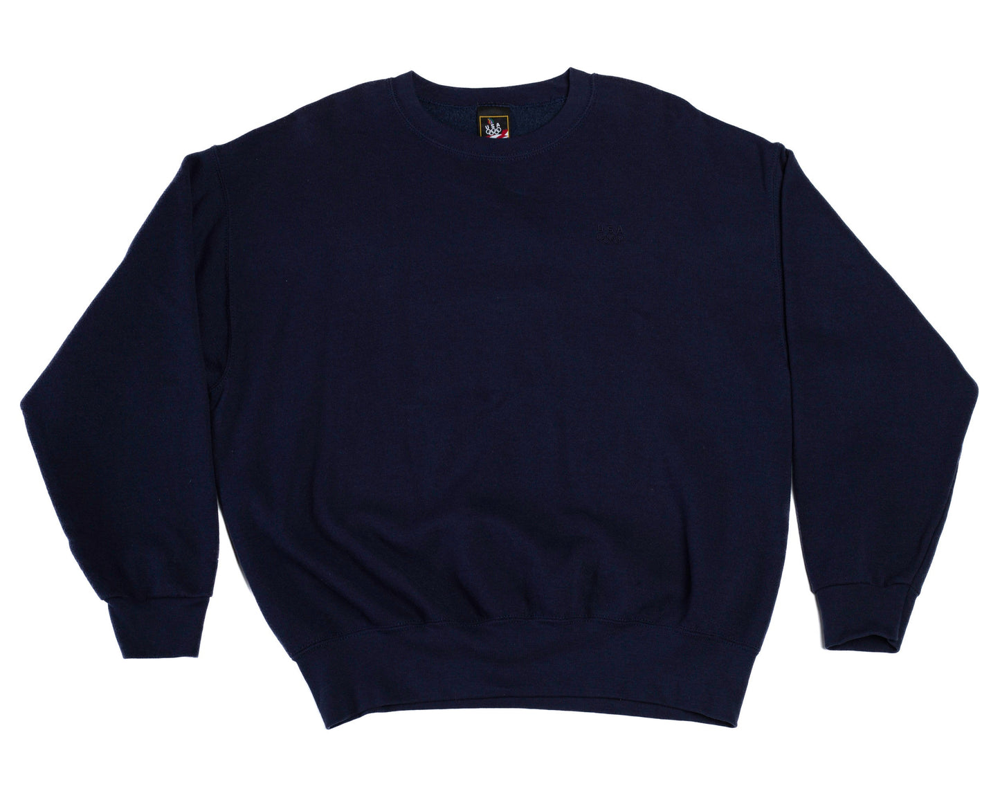 90s USA Olympics Sweatshirt - Men's Large, Women's XL | Vintage Navy Blue Crew Neck Pullover
