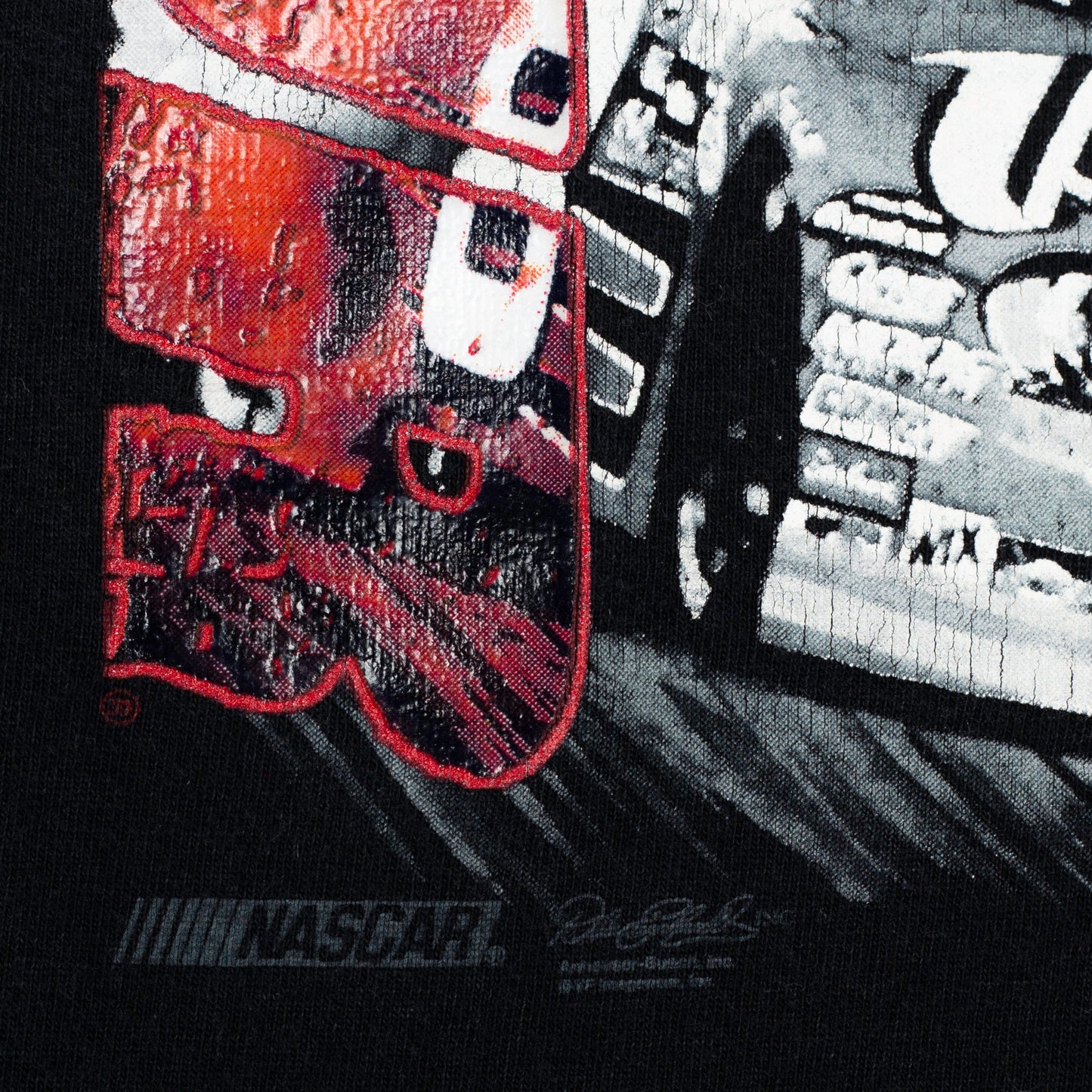 90s Dale Earnhardt Jr. NASCAR T Shirt - Extra Large | Vintage Graphic Black Race Car Promo Tee