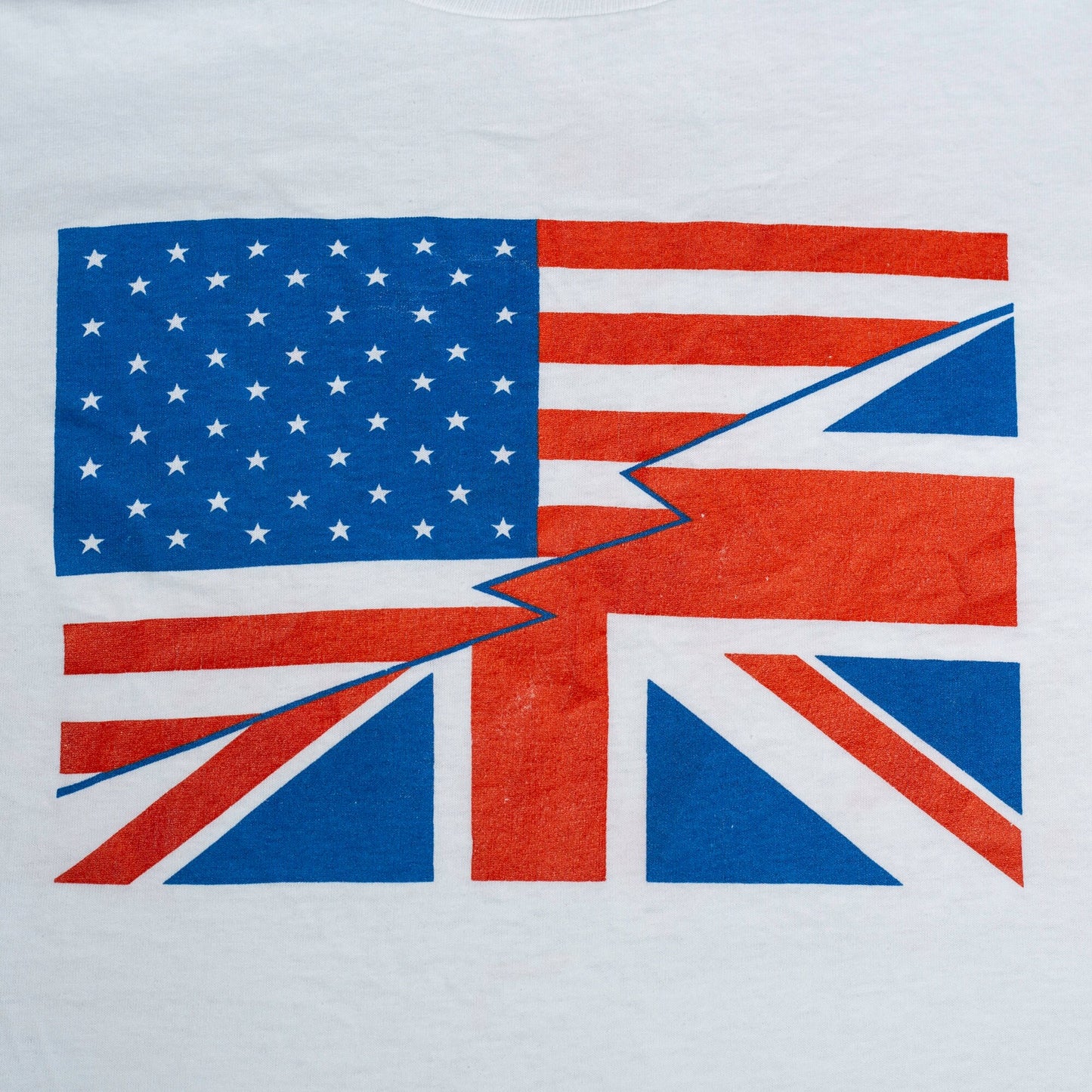 90s American Flag Union Jack T Shirt - Men's Large, Women's XL | Vintage USA England Graphic Tee