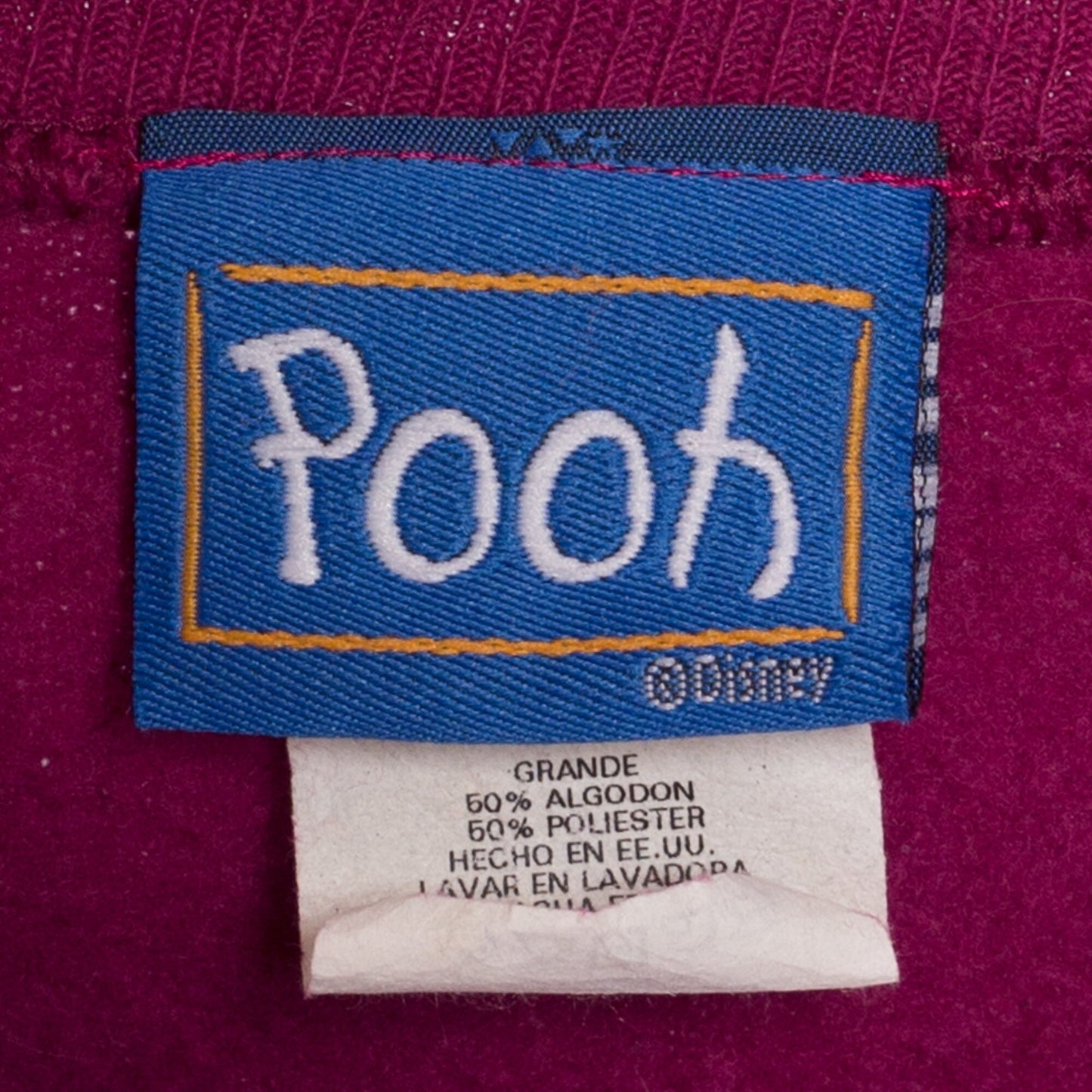 90s Winnie The Pooh Purple Sweatshirt - Large | Vintage Disney Cartoon Jerry Leigh Graphic Crewneck