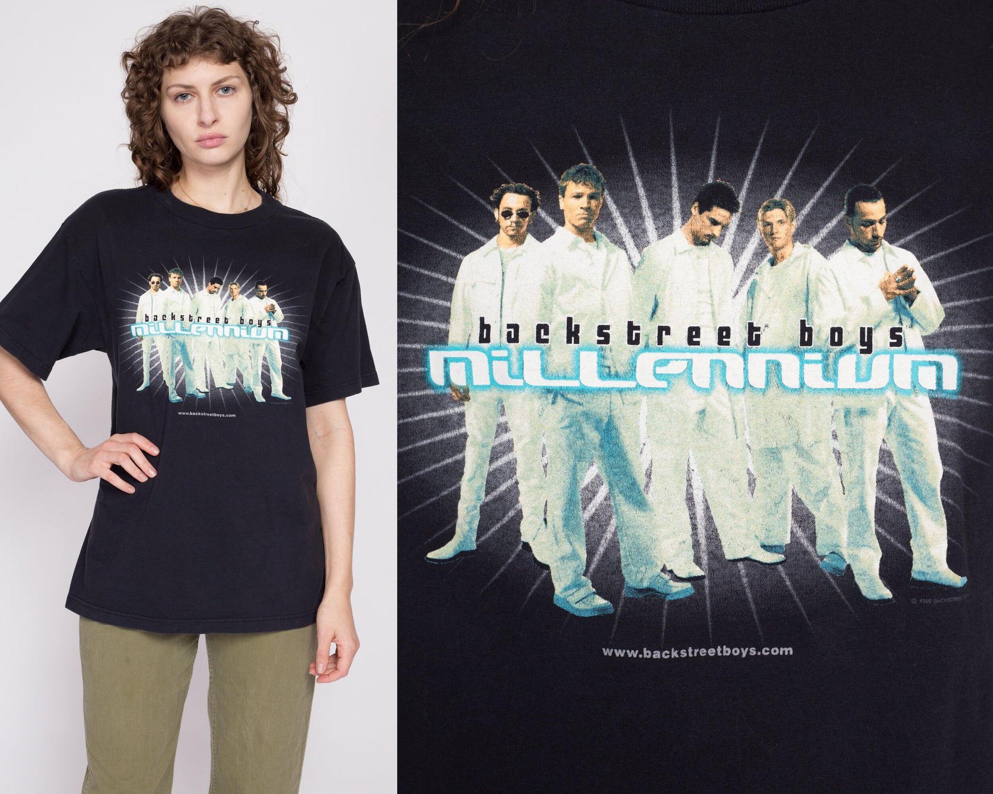 1999 Backstreet Boys Millennium T Shirt - Unisex Large | Vintage 90s Boy Band Album Graphic Tee