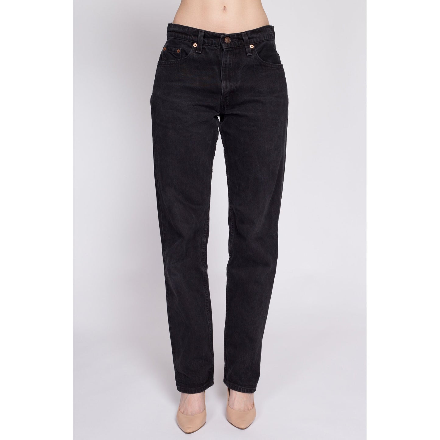 Vintage Levis Black Unisex Jeans - 30" Waist | 90s Denim Straight Leg Boyfriend Jeans