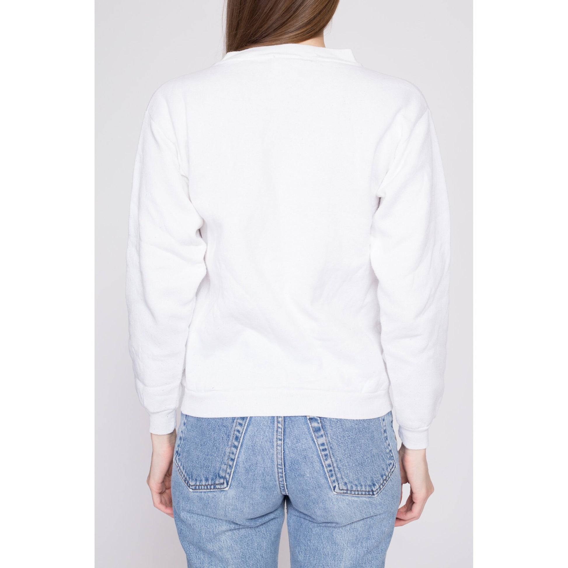90s Winnie The Pooh & Friends Sweatshirt - Extra Small | Vintage White Disney Jerry Leigh Cartoon Graphic Crewneck