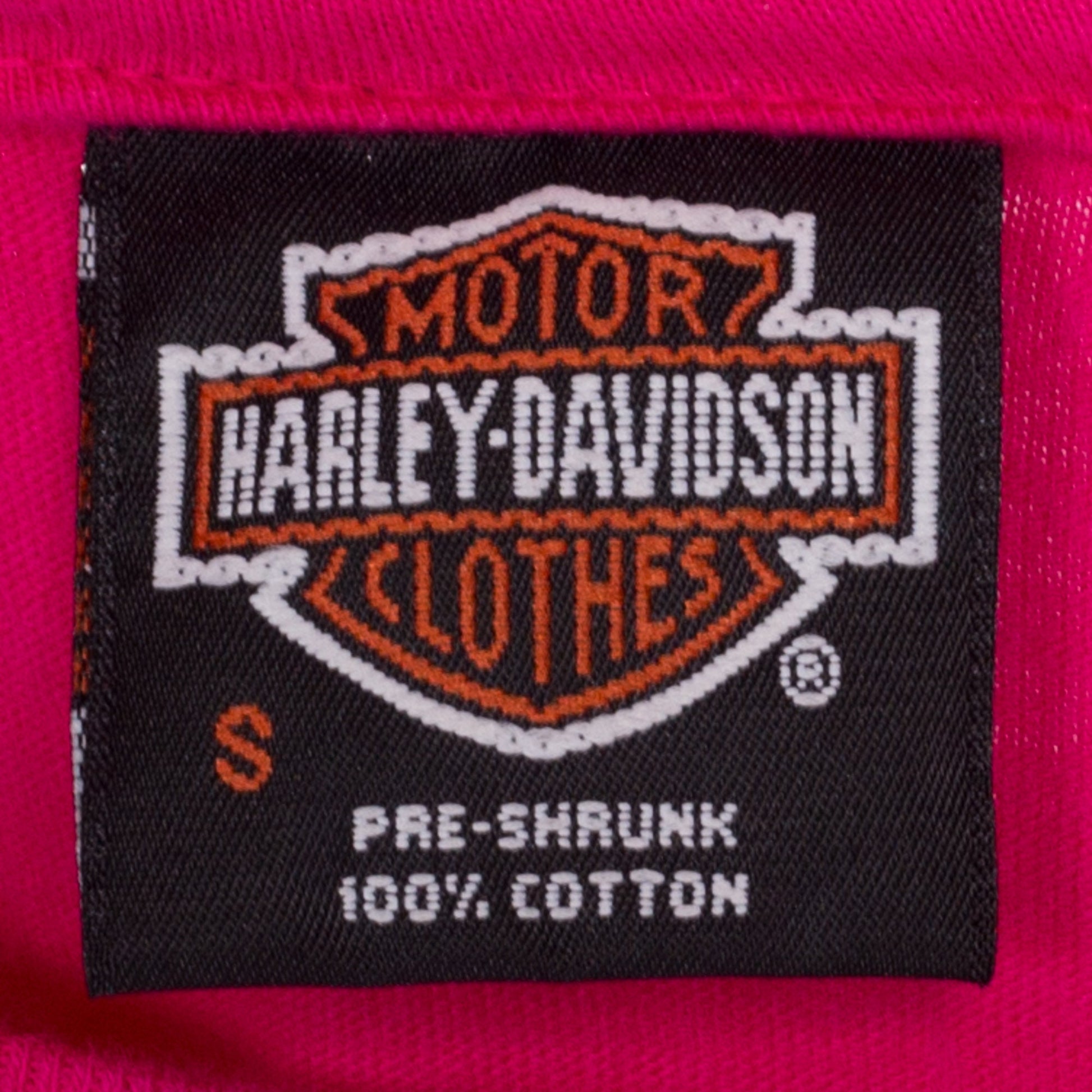 90s Harley Davidson York Pennsylvania Hot Pink T Shirt - Small | Vintage Motorcycle Bald Eagle Graphic Tee