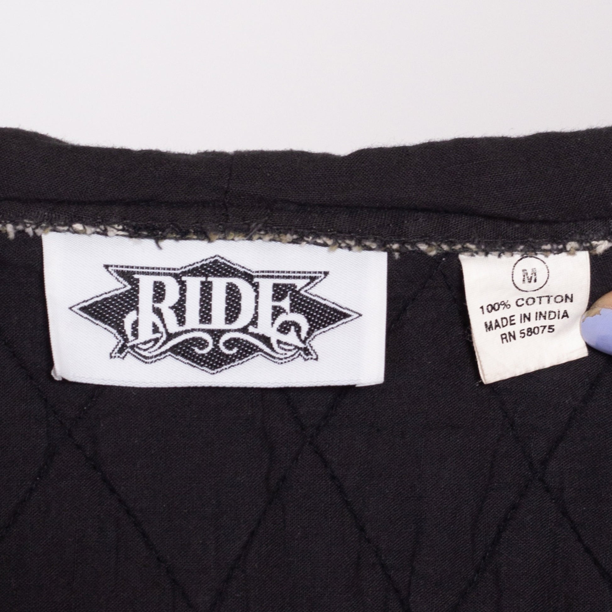 90s Quilted Striped Hoodie - Medium | Vintage Cotton Zip Up Hooded Cropped Sweater