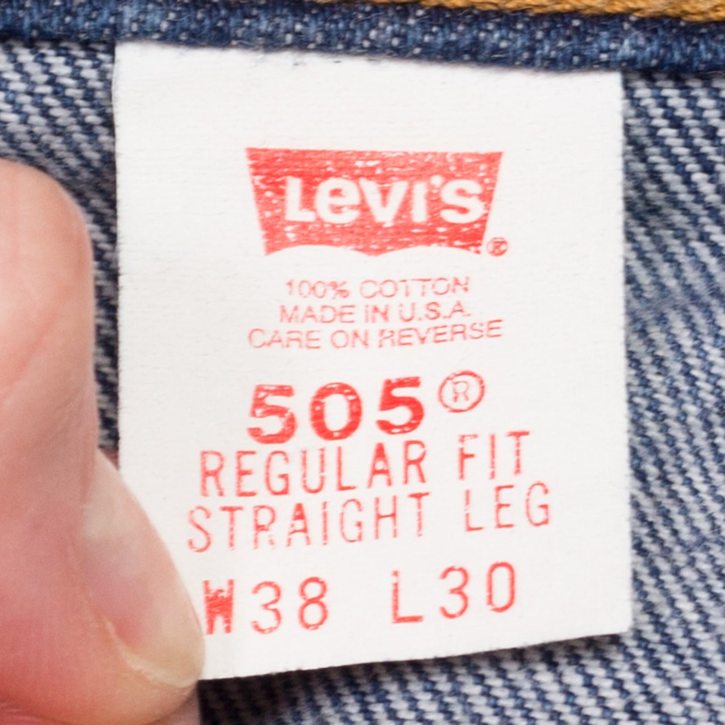 90s Levi's 505 Dark Wash Jeans - 38x30 | Vintage Regular Fit Straight Leg Denim Dad Jeans
