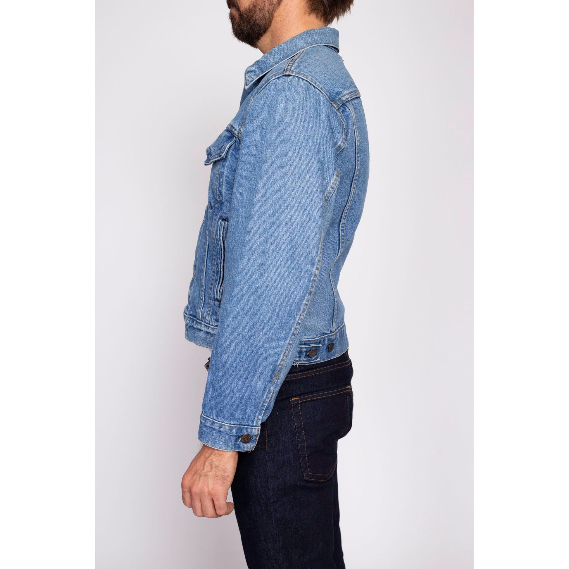 80s Levis Denim Jacket - Men's Medium | Vintage Made In USA Jean Trucker Jacket