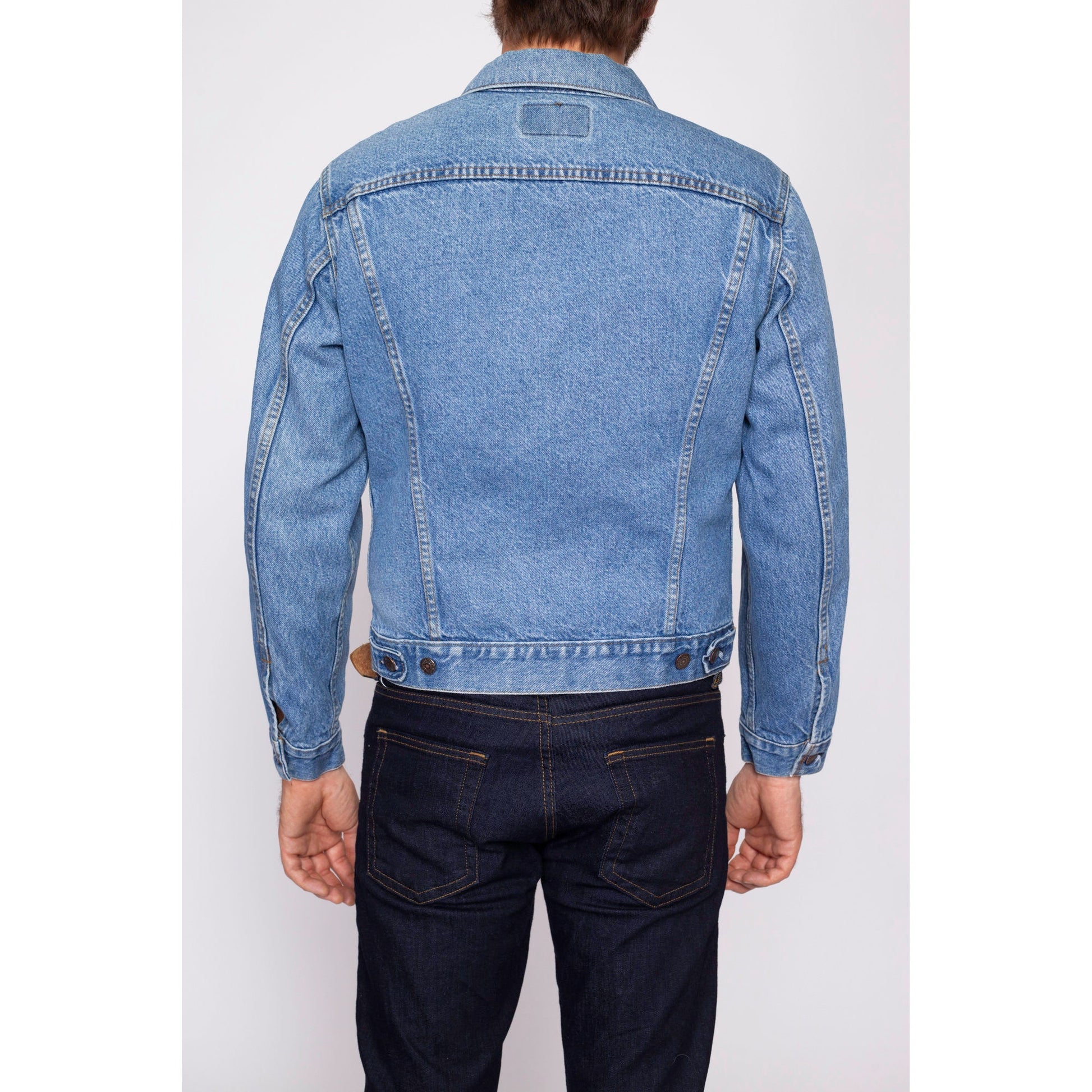 80s Levis Denim Jacket - Men's Medium | Vintage Made In USA Jean Trucker Jacket
