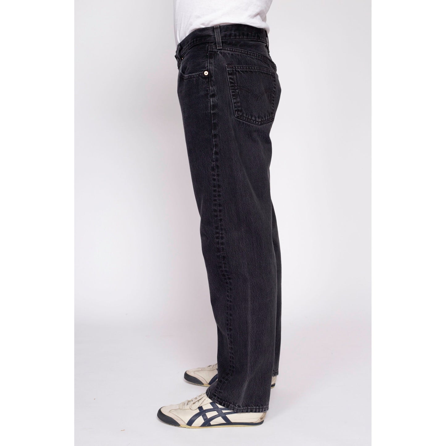 Vintage Levi's 501 Black Jeans - 36x30 | 90s Made In USA Denim Straight Leg Jeans