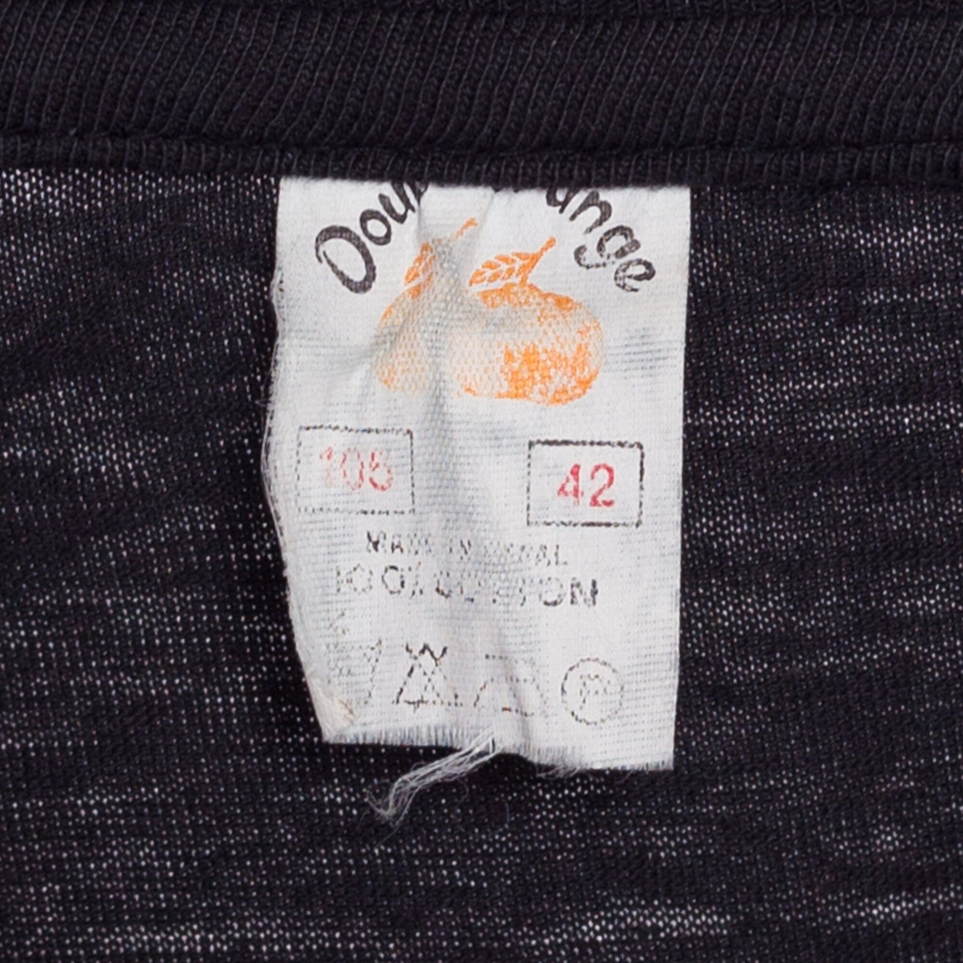 90s Embroidered Yin & Yang T Shirt - Men's Large Short | Vintage Nepal Black Hippie Tourist Tee