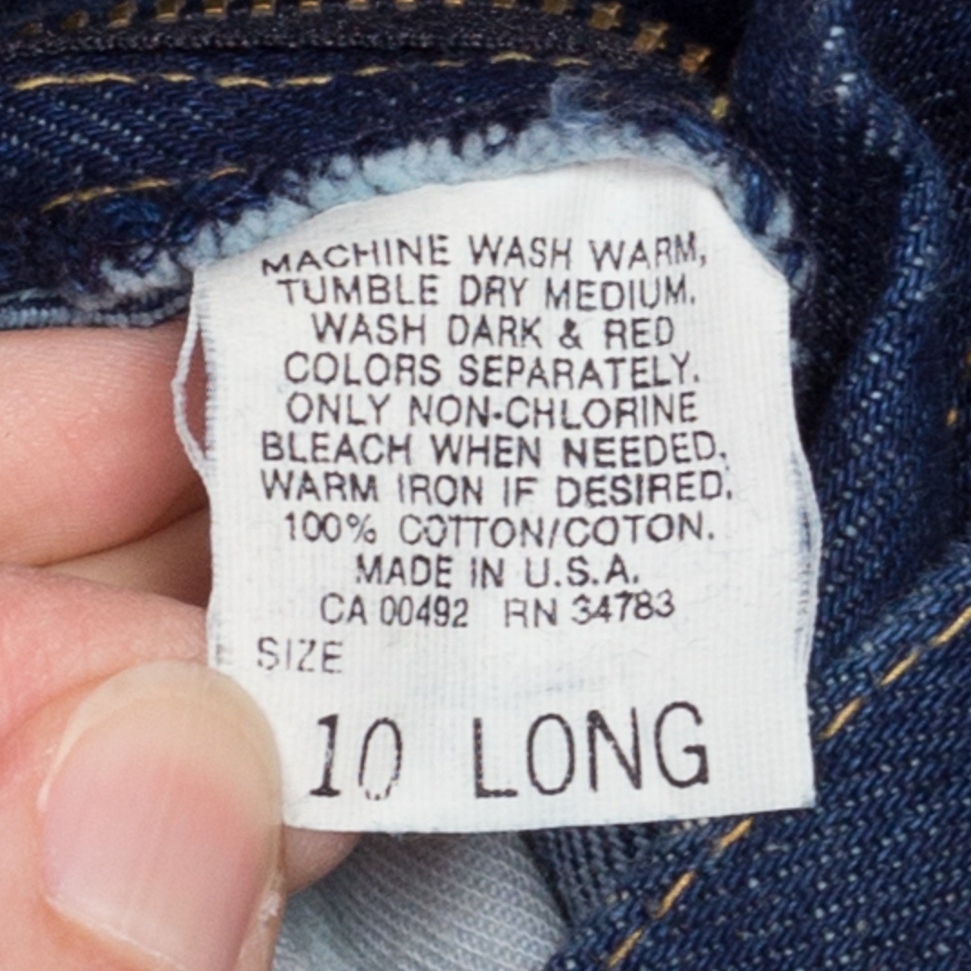 80s Lee Riders High Waisted Dark Wash Jeans Small Long,