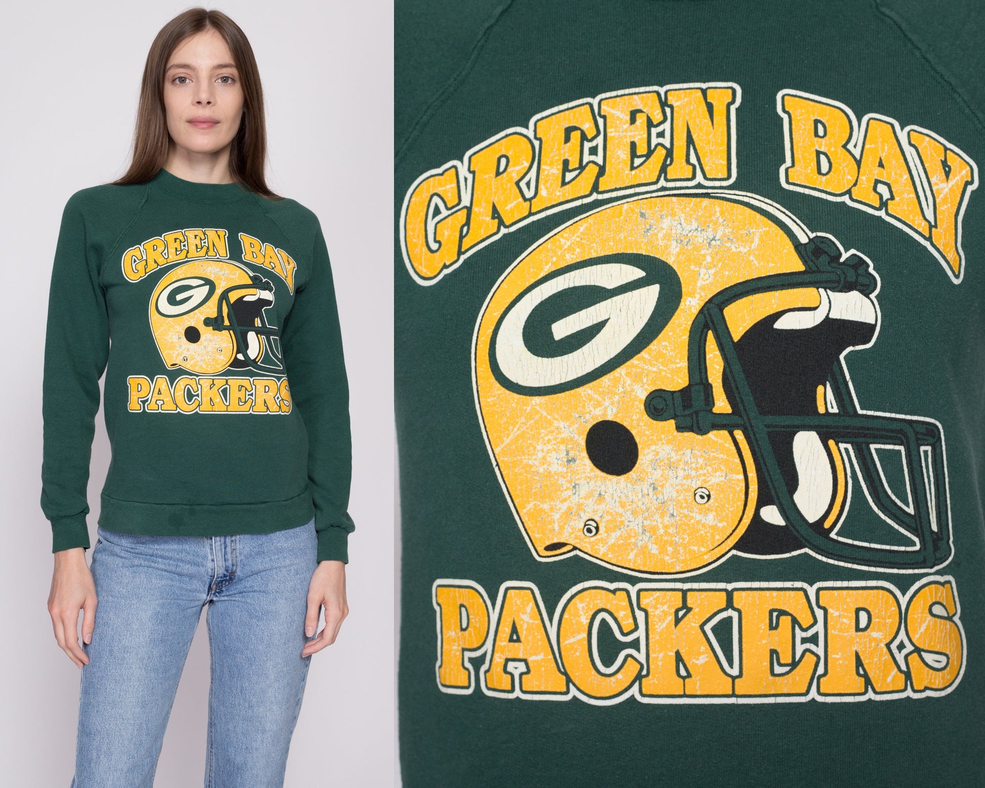 green bay packers vintage sweater