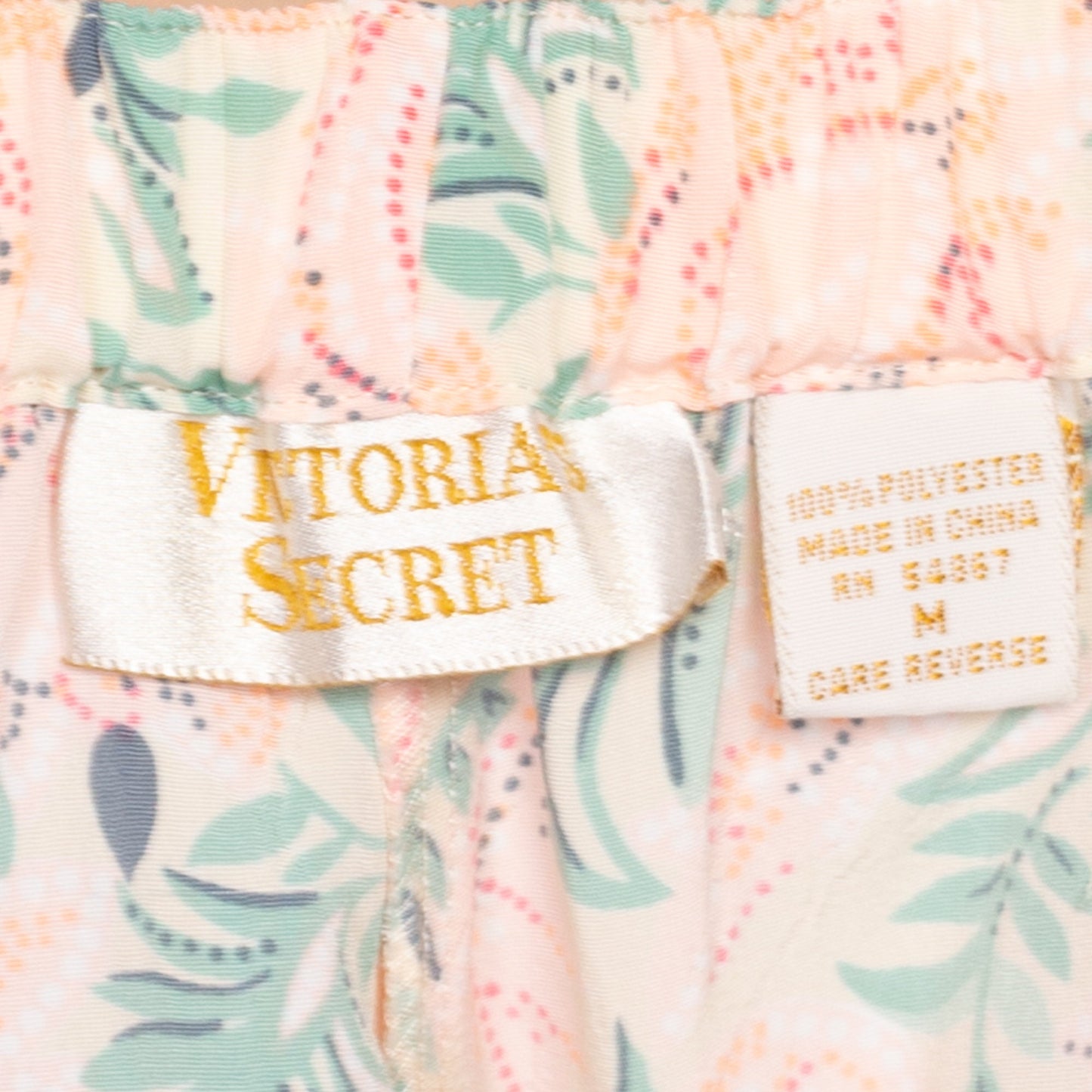 80s 90s Victoria's Secret Floral Sleep Shorts - Medium | Vintage Boho Lingerie Mini Pajama Shorts