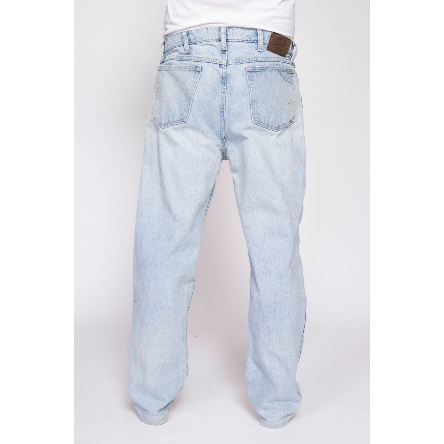 90s Cabela's Distressed Light Wash Jeans - 36x32 | Vintage Outdoor Gear Denim Straight Leg Jeans