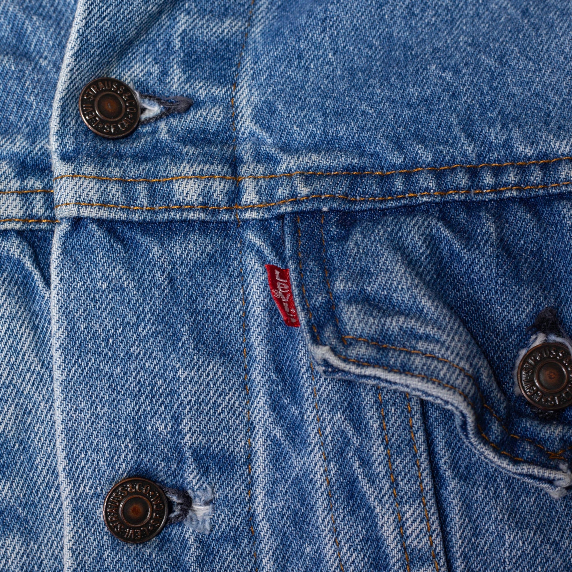 80s Levis Denim Jacket - Men's Medium | Vintage Made In USA Jean Trucker Jacket