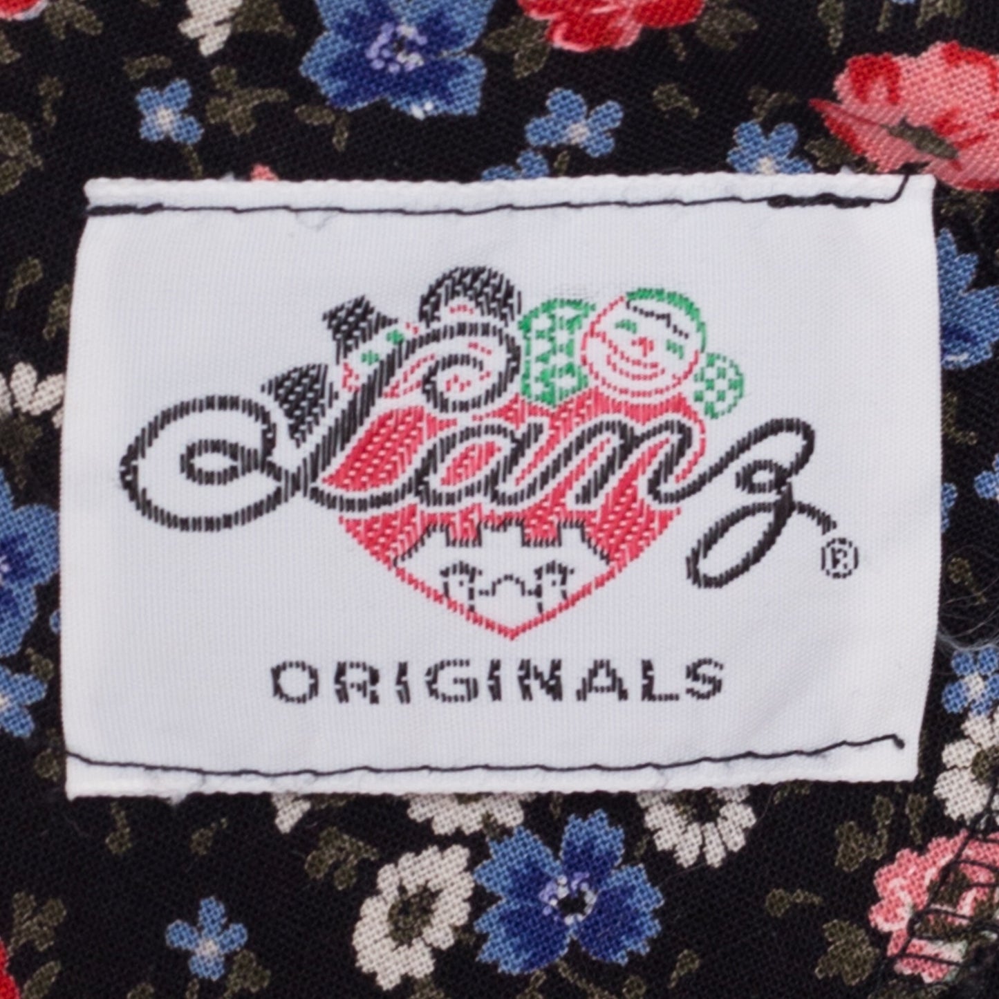 S| 80s Lanz Originals Floral Puff Sleeve Midi Dress - Small | Vintage Lace V Neck Low Back Fit & Flare Pocket Dress