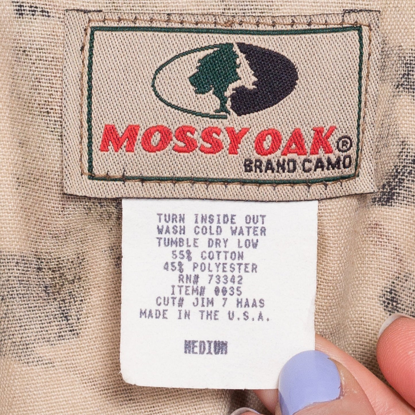 90s Mossy Oak Camo Print Bomber Jacket - Men's Medium | Vintage Leaf Print Olive Drab Military Snap Button Grunge Coat