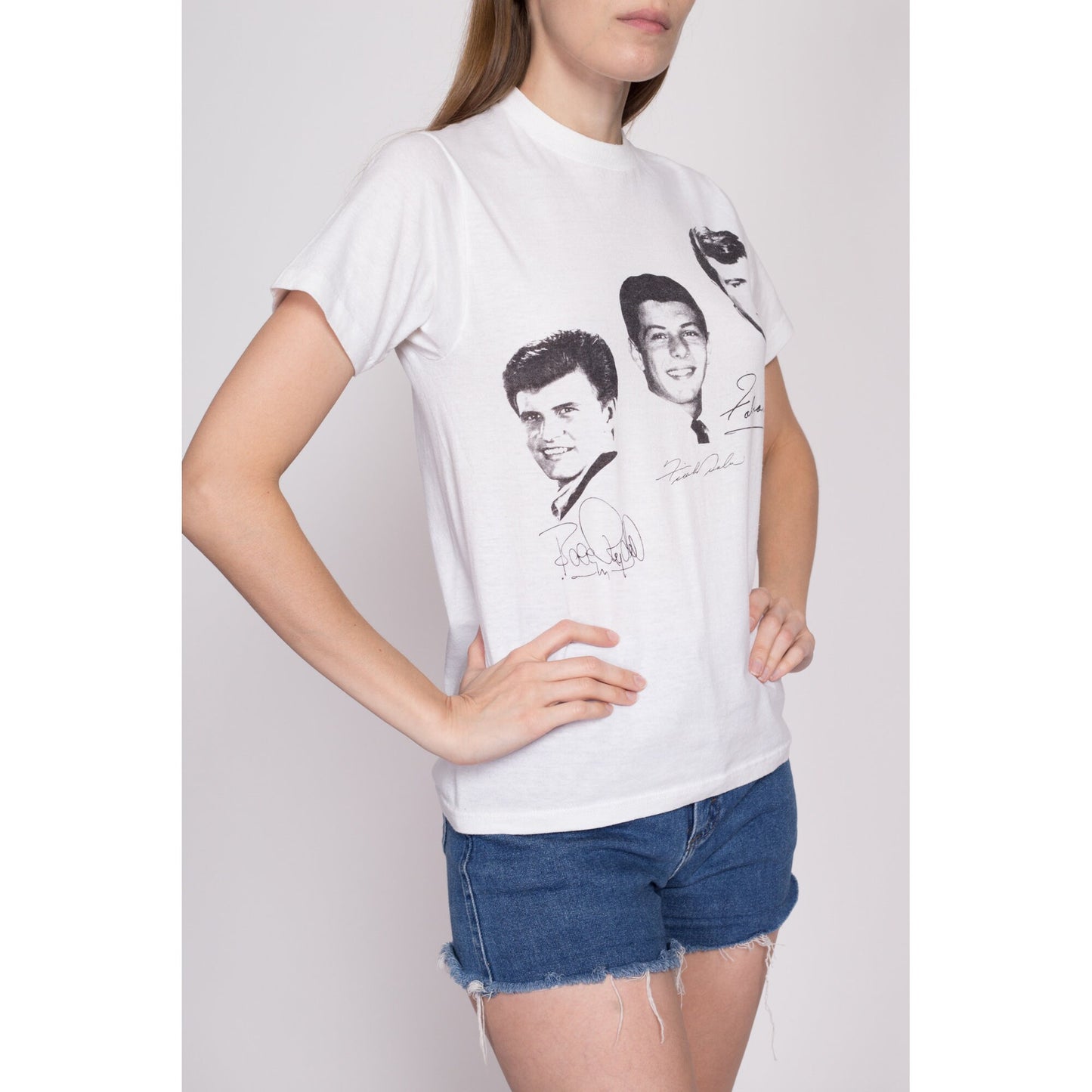 XS-S| 80s Dick Fox's Golden Boys Of Bandstand T Shirt - Unisex XS to Small | Vintage Autograph Print Graphic Music Tee