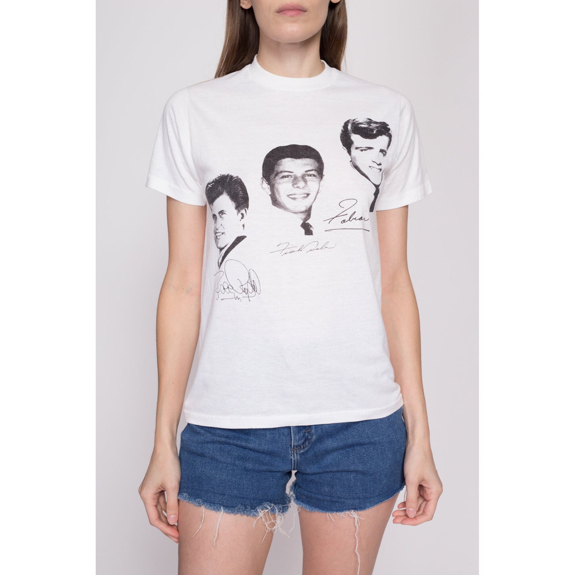 XS-S| 80s Dick Fox's Golden Boys Of Bandstand T Shirt - Unisex XS to Small | Vintage Autograph Print Graphic Music Tee