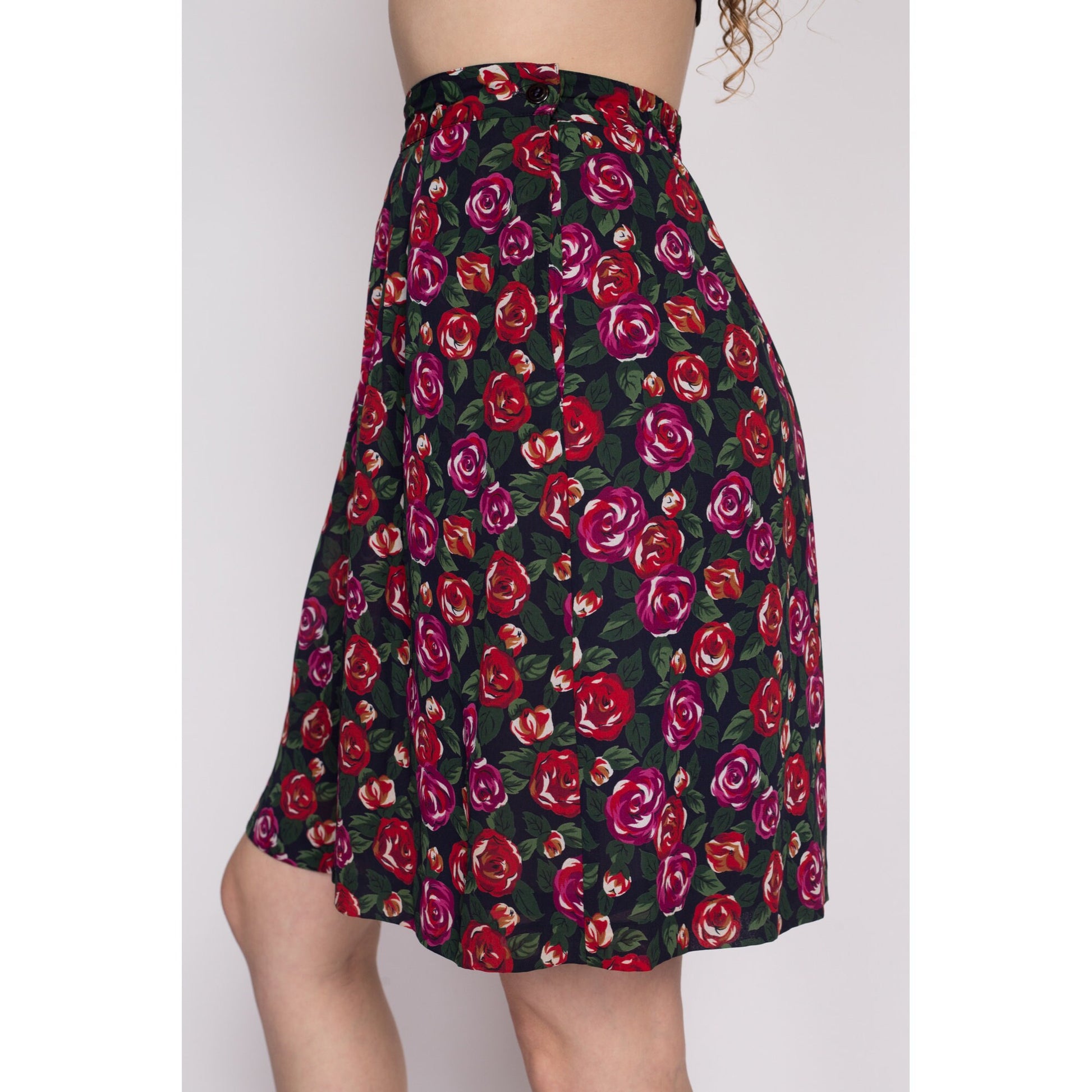 L| 90s Flowy Floral Lounge Shorts - Large | Vintage Boho High Waisted Wide Leg Shorts