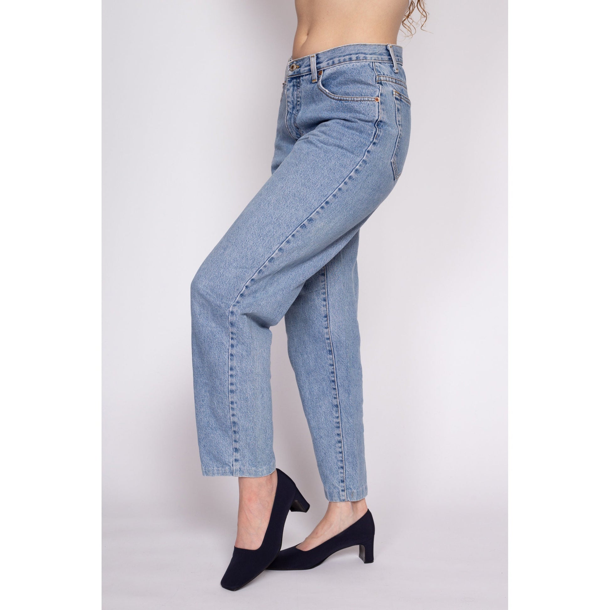 M| 90s The Limited High Waisted Jeans - Medium, 30" | Vintage Tapered Leg Stonewash Denim Boyfriend Jeans