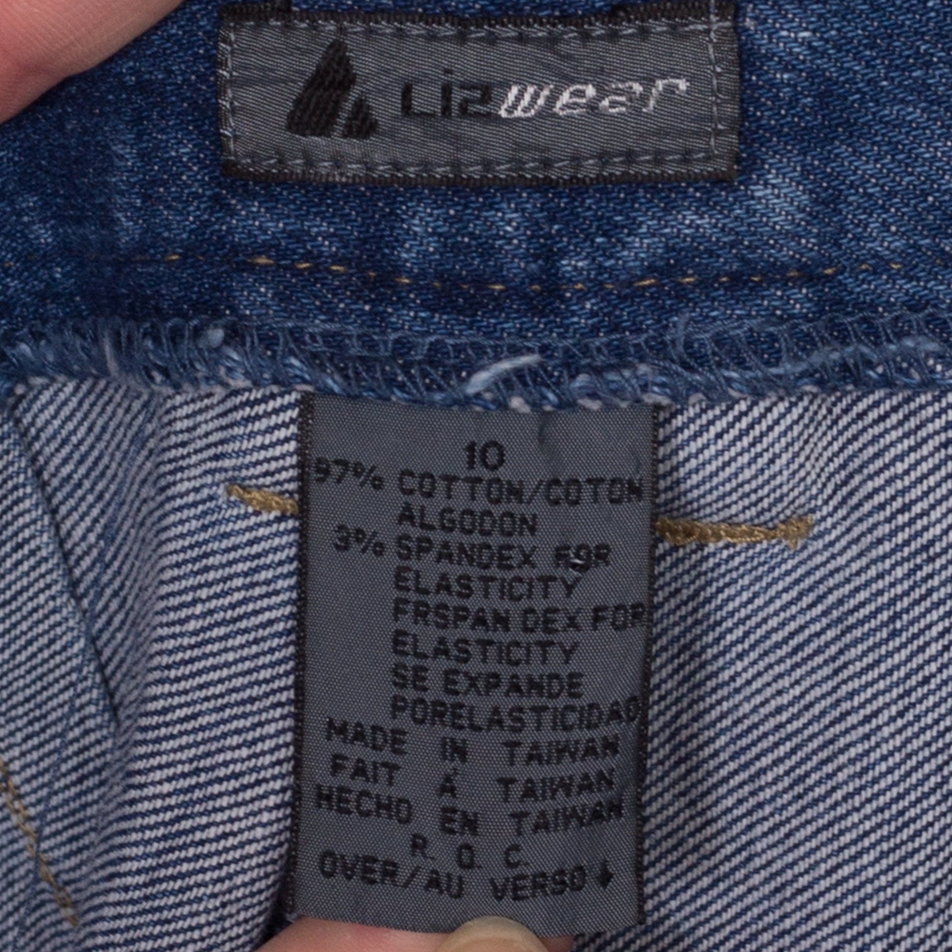 M| 90s Lizwear Stirrup Side Zip Jeans - Medium, 28" | Vintage High Waisted Dark Wash Stretchy Slim Ankle Jeans