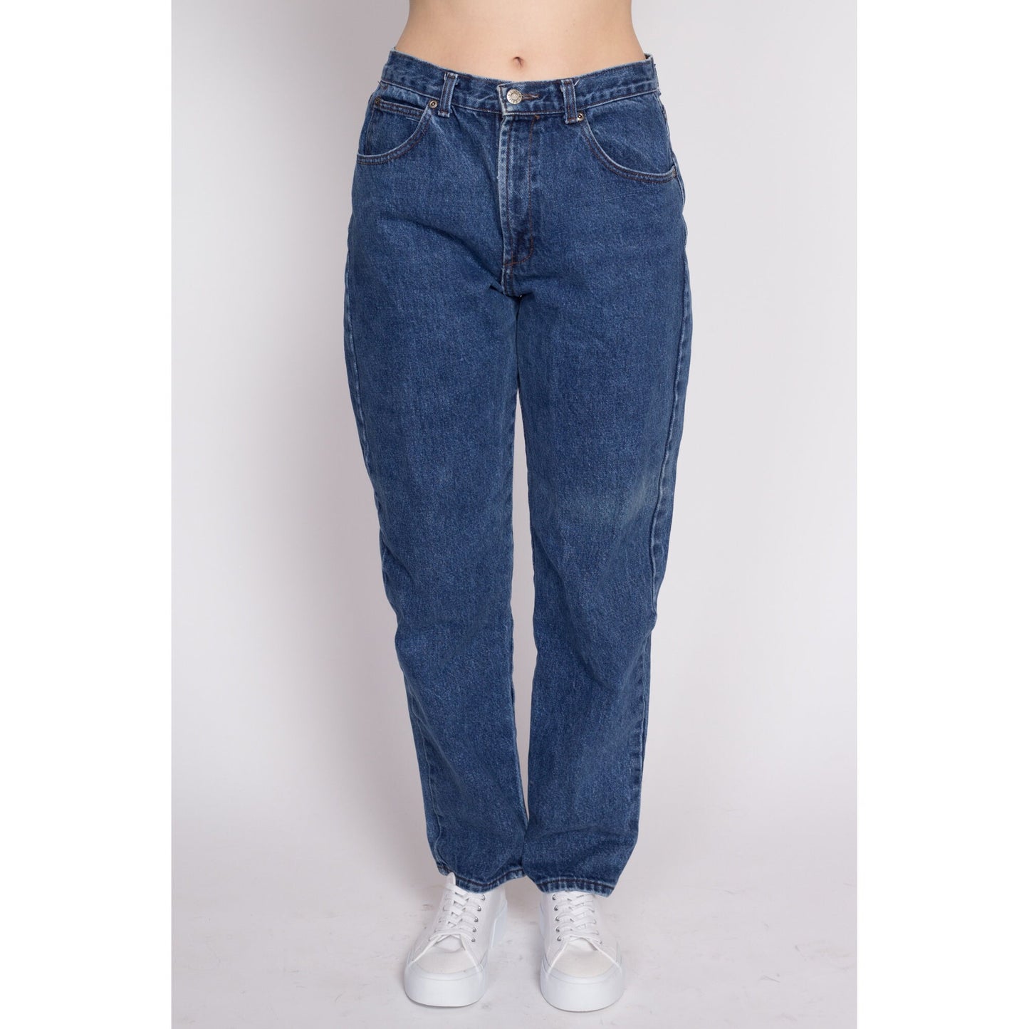 M| 90s Calvin Klein Sport High Waisted Mom Jeans - Medium, 30" | Vintage CK Dark Wash Denim Tapered Leg Jeans