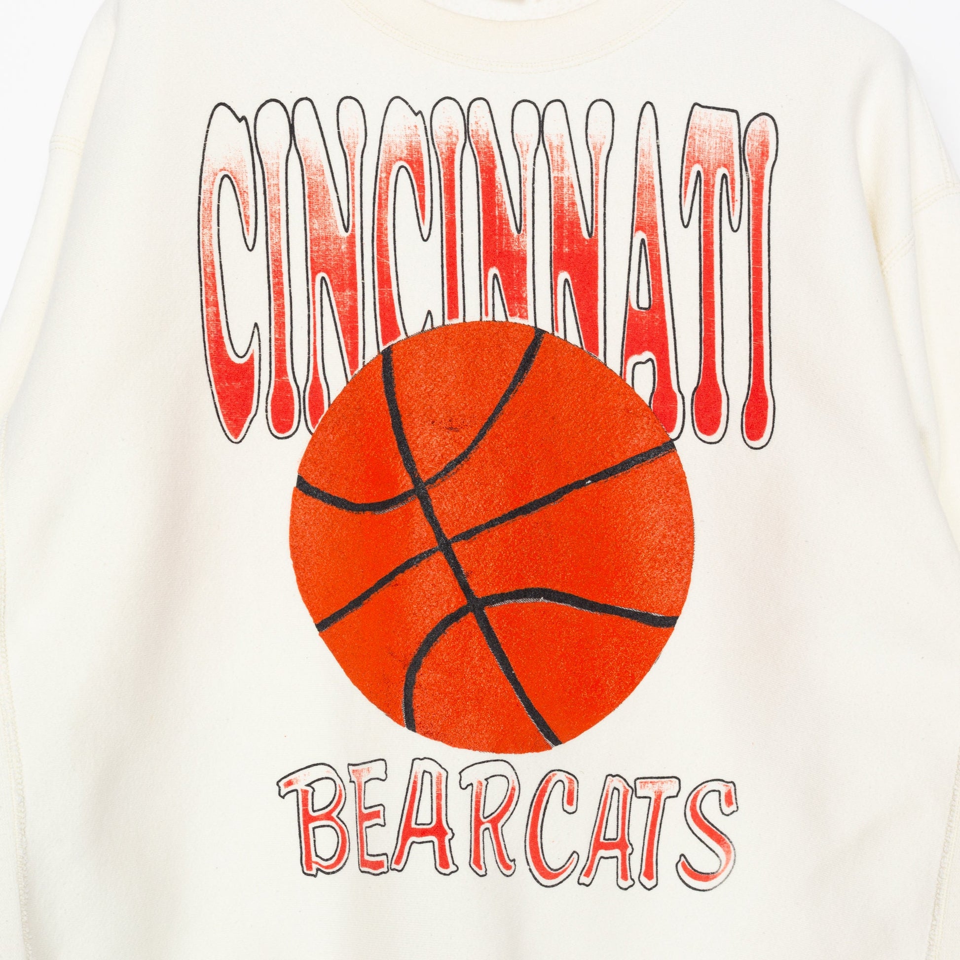 2X| 90s University Of Cincinnati Bearcats Sweatshirt - Men's 2X Tall | Vintage College Football Reverse Weave Big Logo Oversize Crewneck