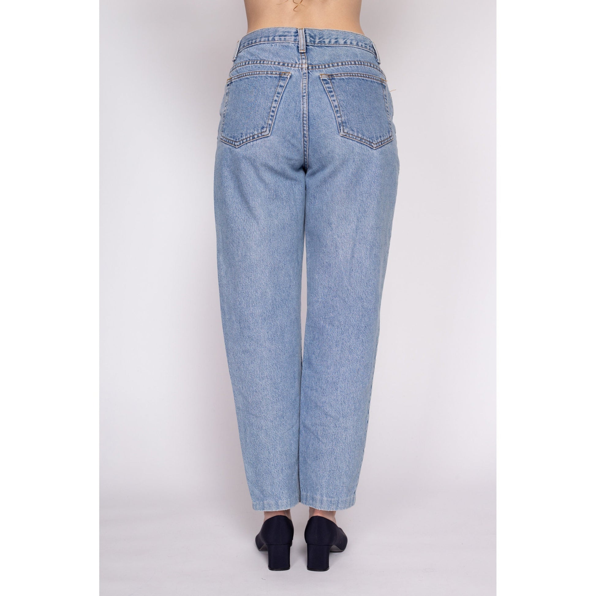 M| 90s The Limited High Waisted Jeans - Medium, 30" | Vintage Tapered Leg Stonewash Denim Boyfriend Jeans