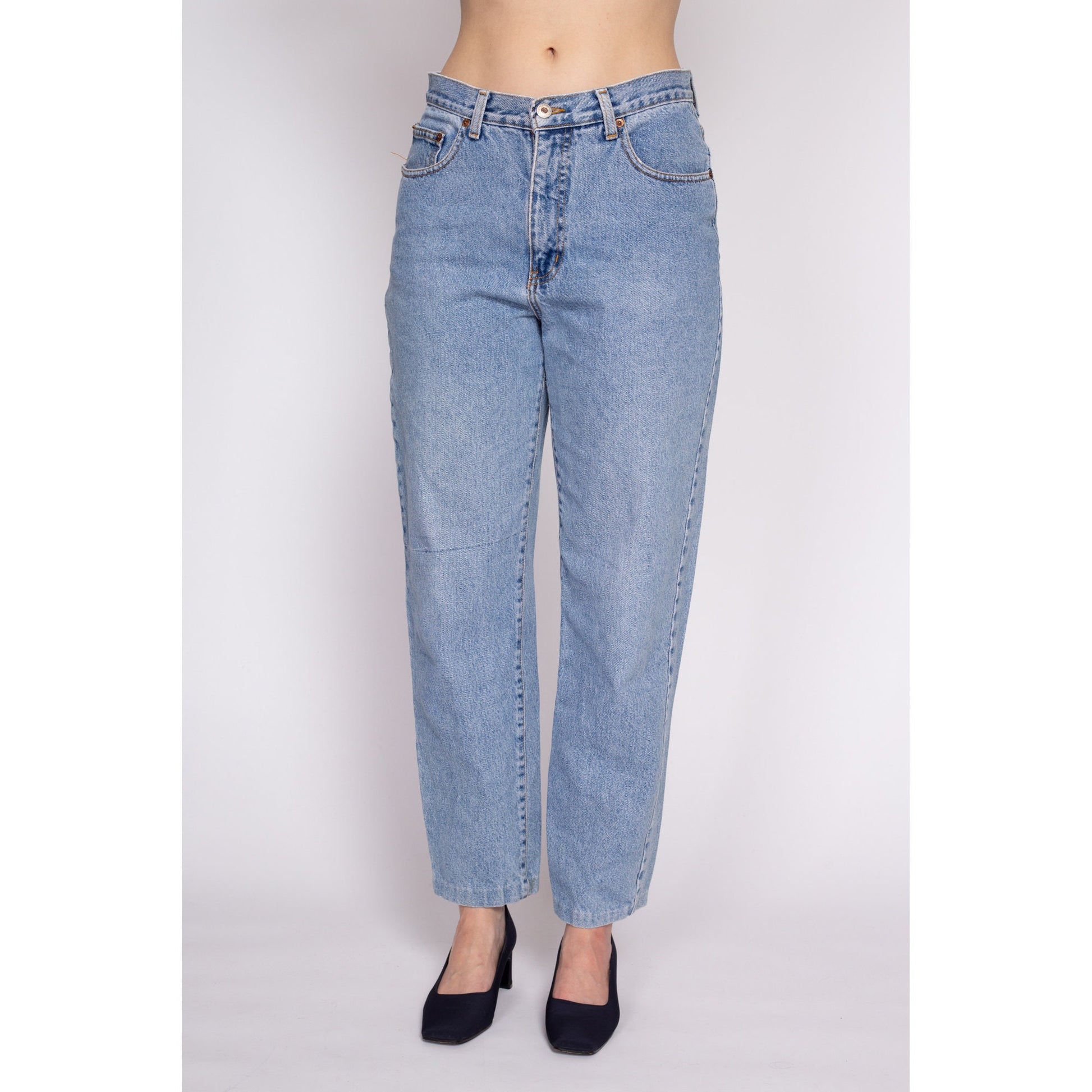 M| 90s The Limited High Waisted Jeans - Medium, 30" | Vintage Tapered Leg Stonewash Denim Boyfriend Jeans