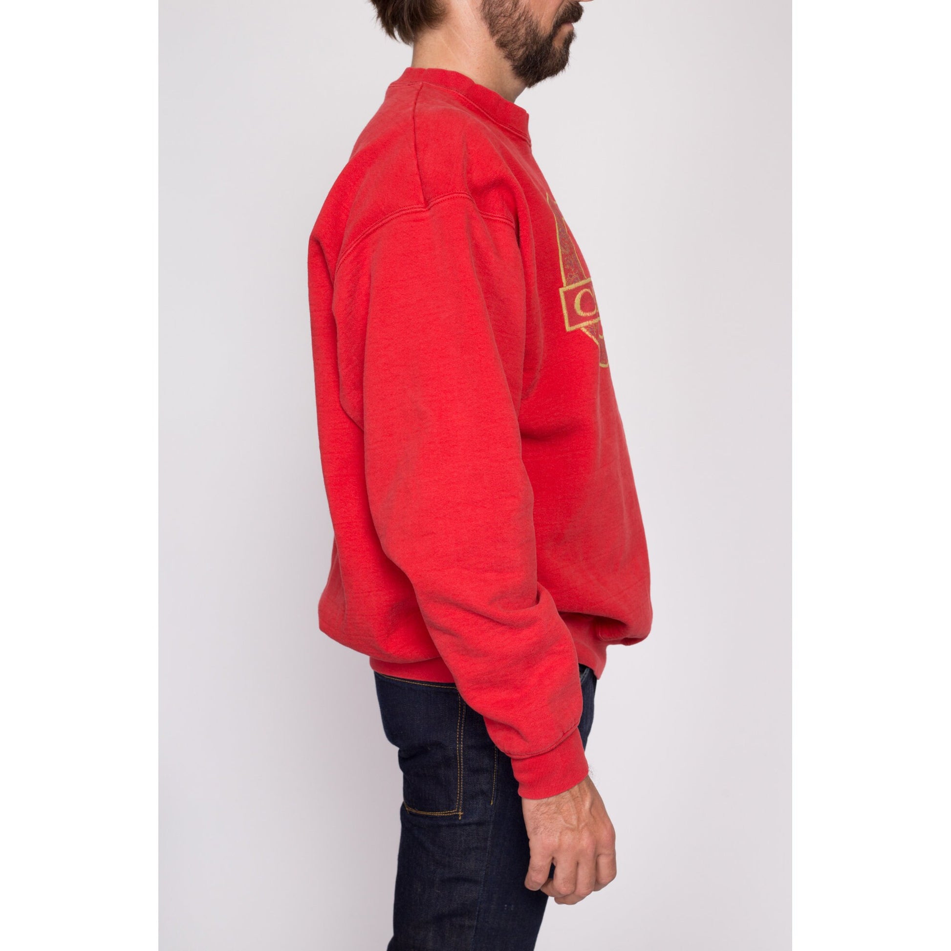 XL| 90s Cape Cod Sweatshirt - Men's XL | Vintage Red Massachusetts Graphic Tourist Crewneck