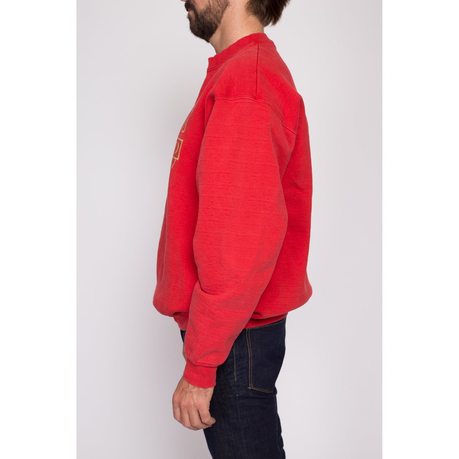 XL| 90s Cape Cod Sweatshirt - Men's XL | Vintage Red Massachusetts Graphic Tourist Crewneck
