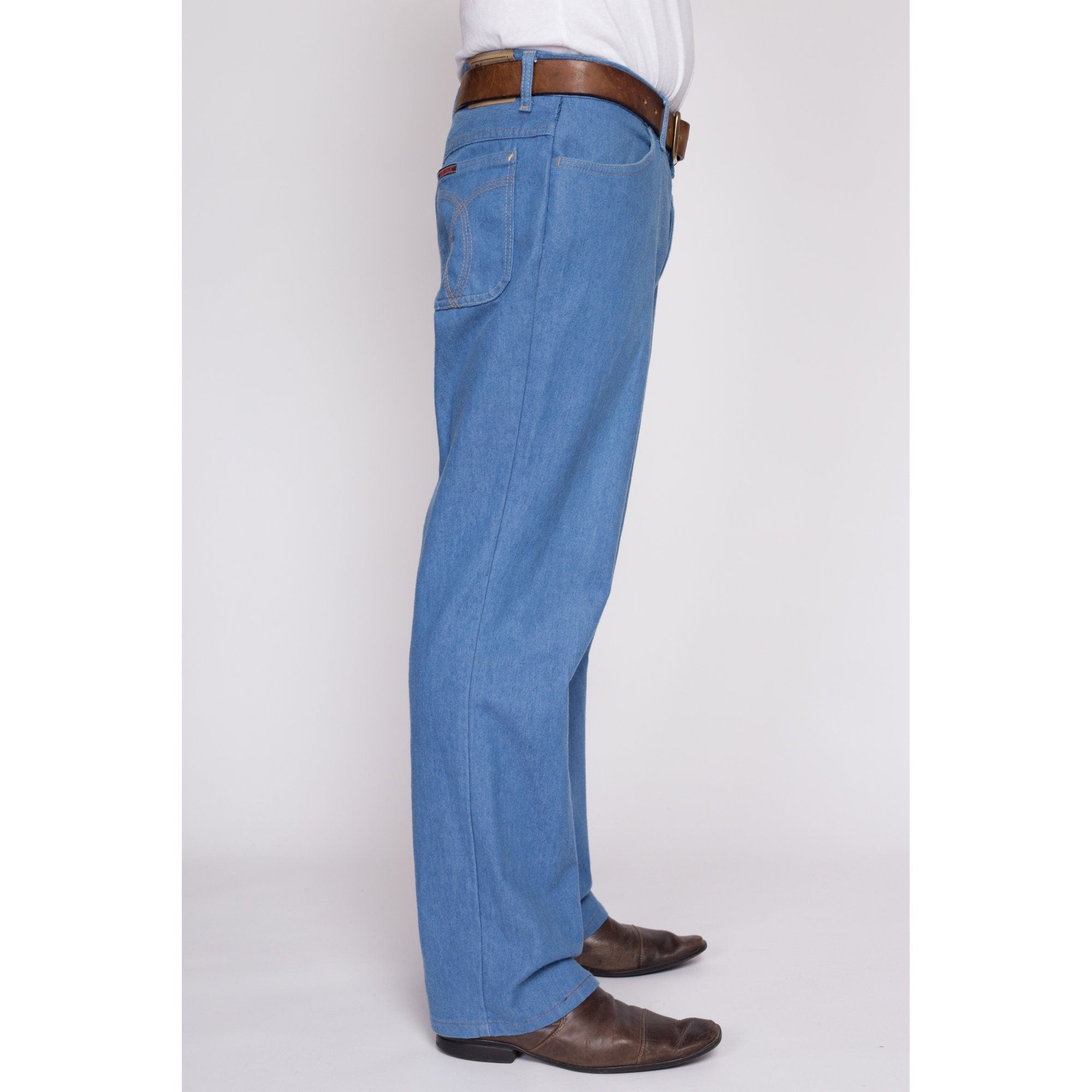 36x32 80s Blue Denim Pants – Flying Apple Vintage