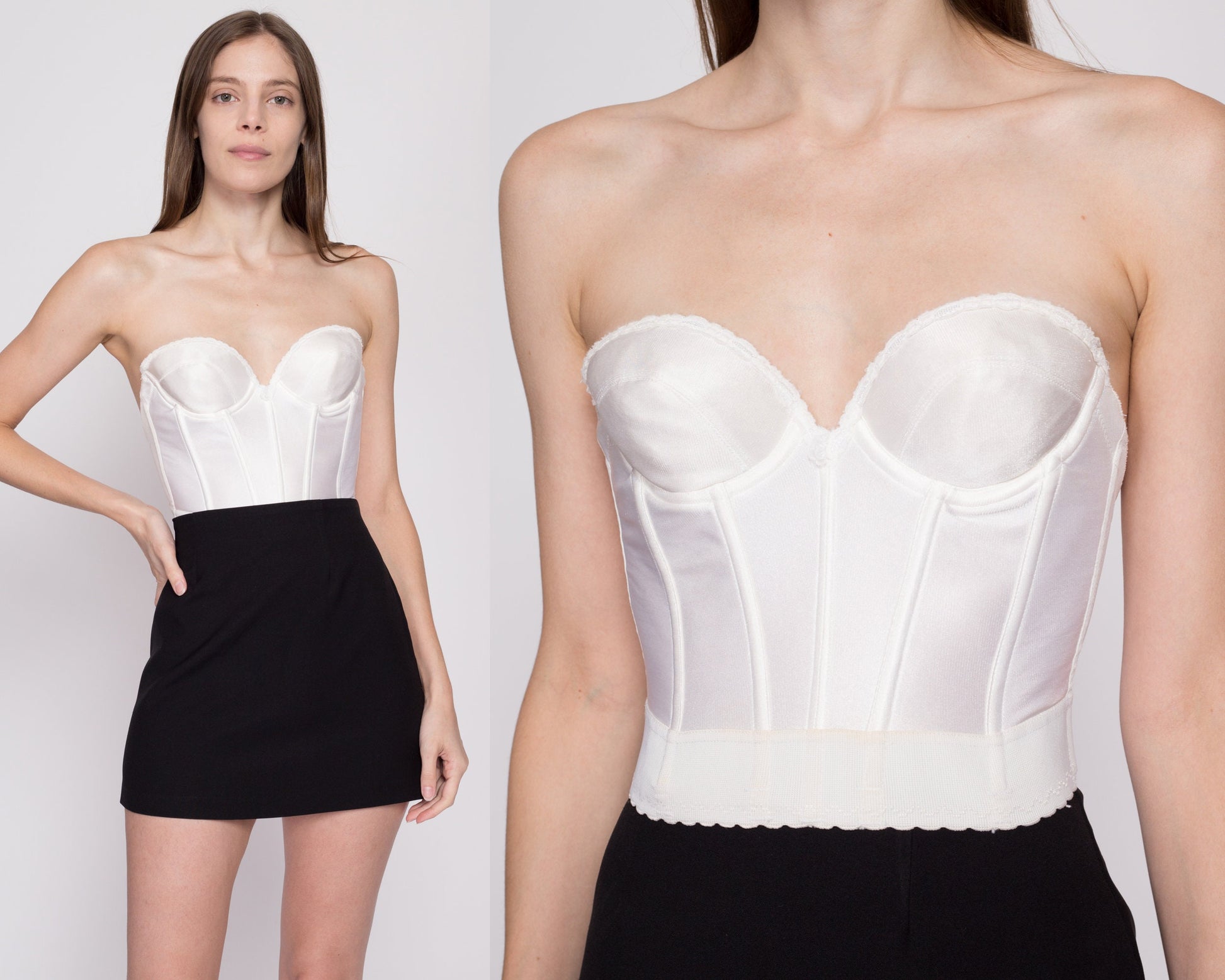 The Source Unknown + Strapless Bustier Knit Top