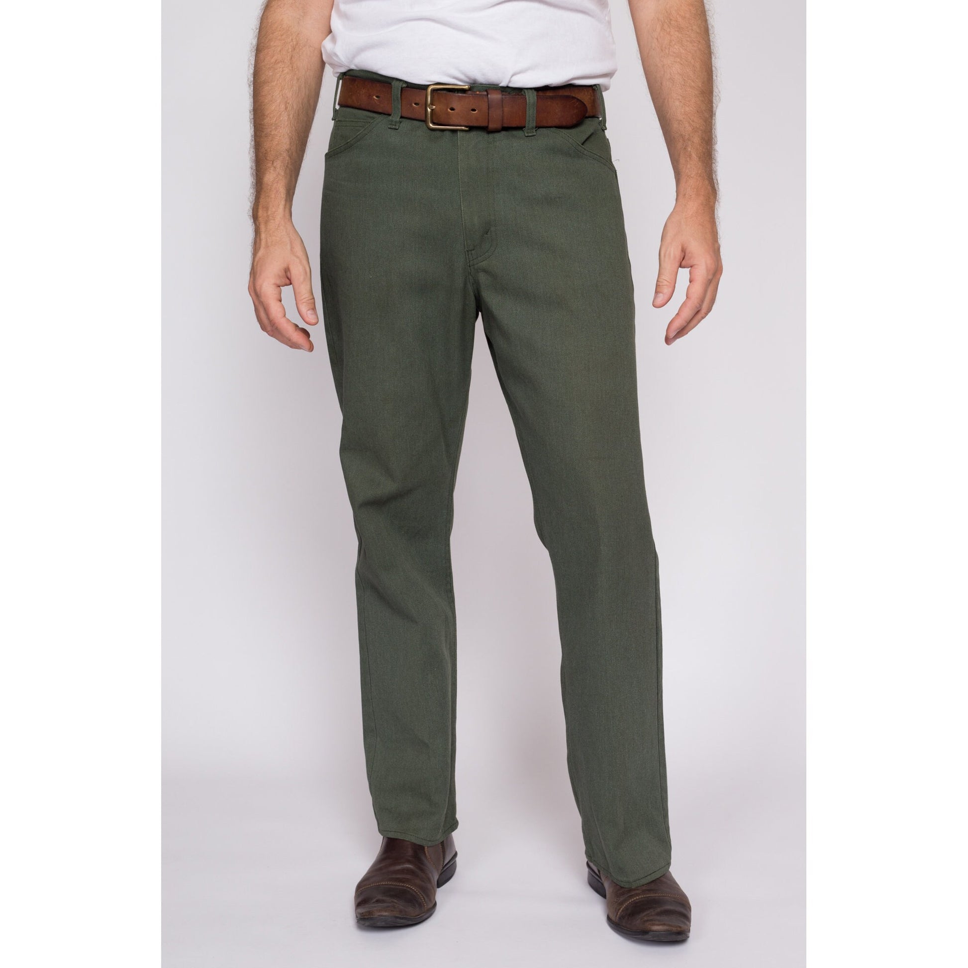 34x29 70s Sage Green Trousers Flying Apple Vintage 34x29 70s Sage Green Trousers Flying Apple Vintage