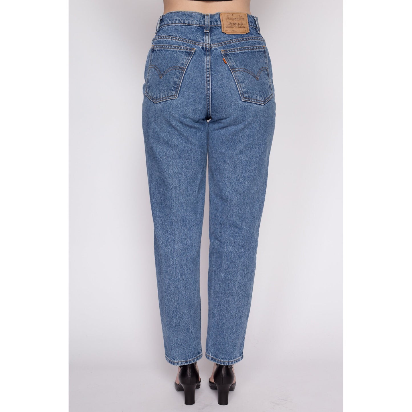 Medium Vintage Levis 912 High Waisted Jeans 28" | 90s Denim Slim Tapered Leg Mom Jeans