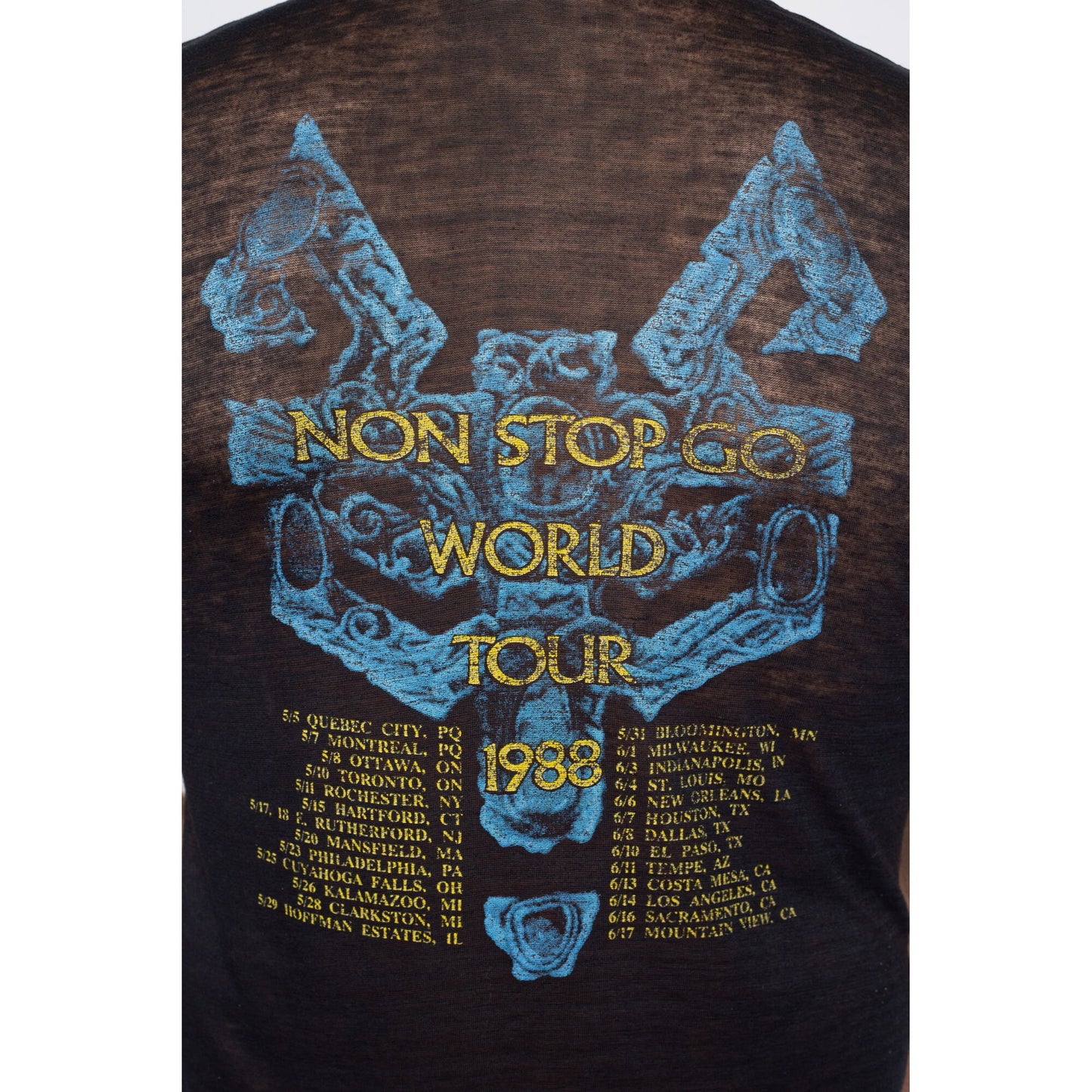 Medium Vintage 80s Robert Plant Tour T Shirt | 1986 Rare Graphic Collectible Rock Band Tee