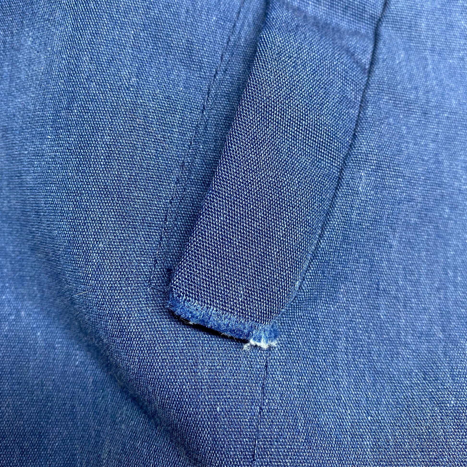 Large 80s Slate Blue Cropped Bomber Jacket | Vintage Zip Up Lightweight Windbreaker Jacket