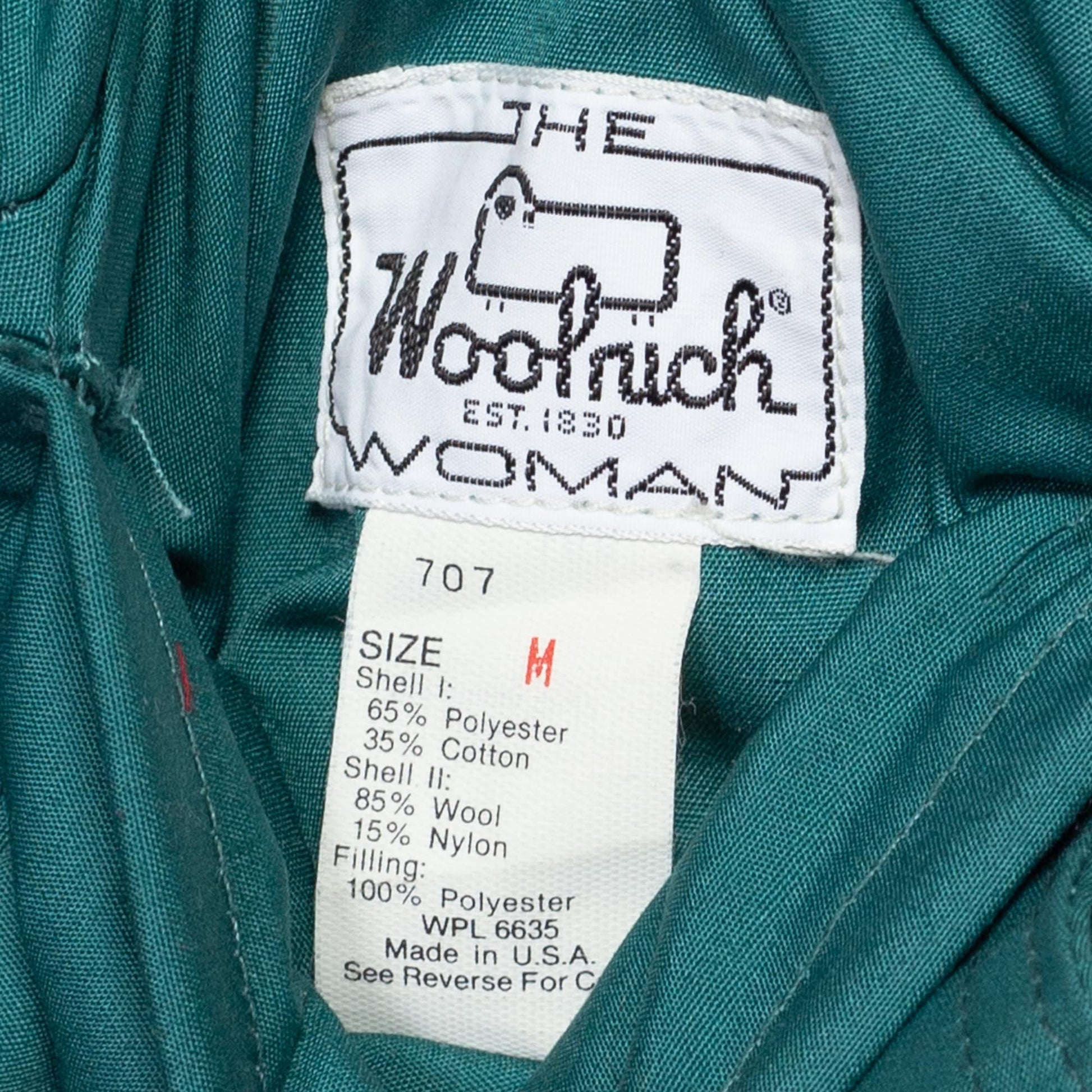 Medium 80s Woolrich Teal & Plaid Reversible Vest | Vintage Snap Up Sleeveless Jacket