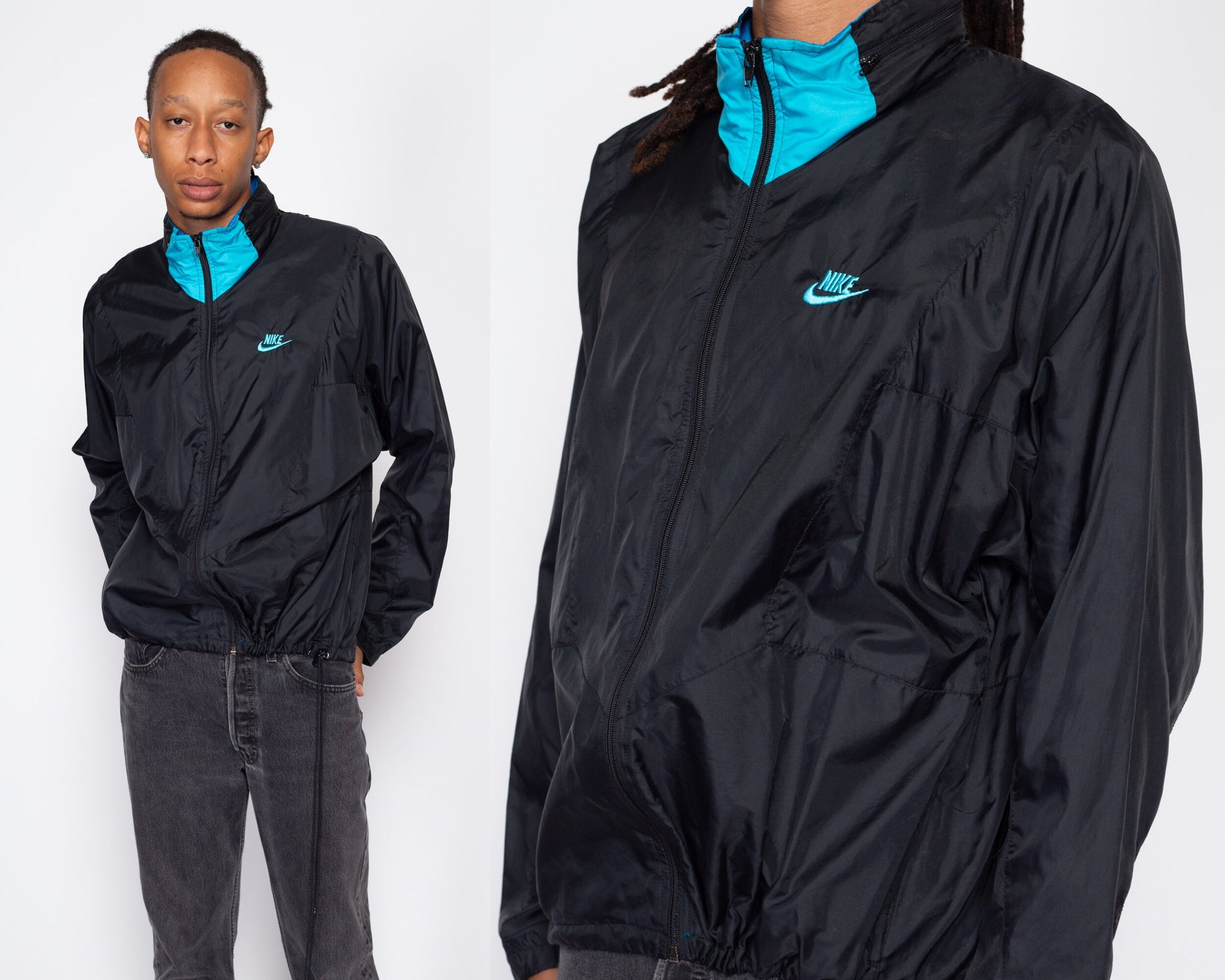 Vintage Nike Blue Windbreaker Jacket