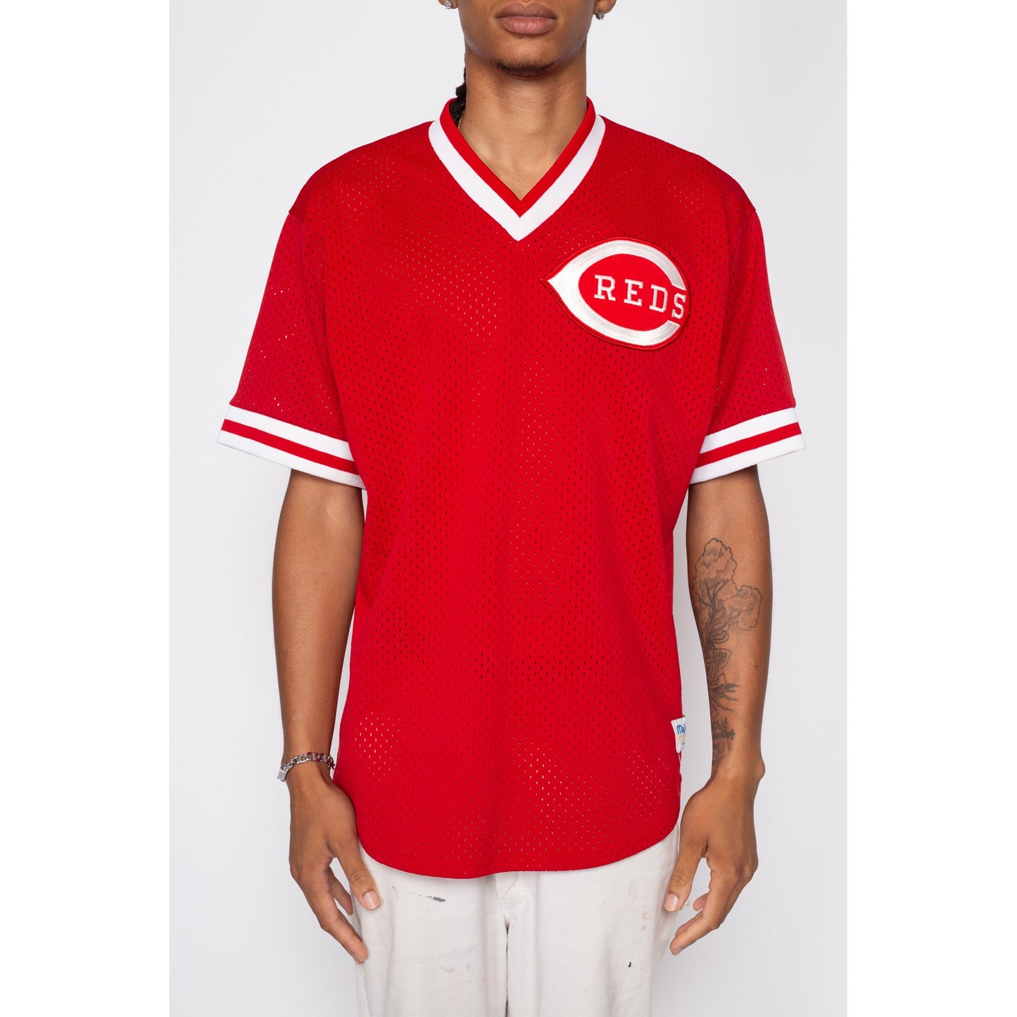 XL 90s Cincinnati Reds MLB Baseball Jersey | Vintage Majestic Mesh Streetwear Athletic Uniform Shirt