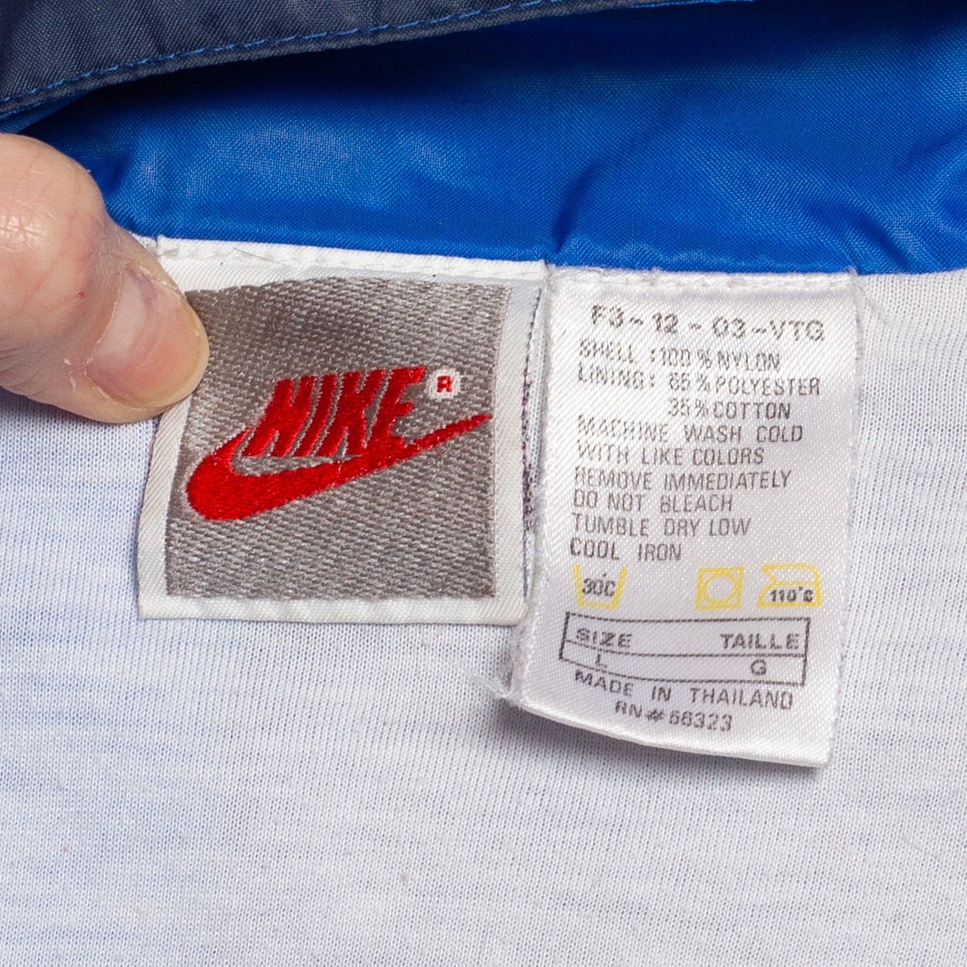 Large 80s 90s Nike Color Block Windbreaker | Vintage Streetwear Swoosh Logo Track Jacket